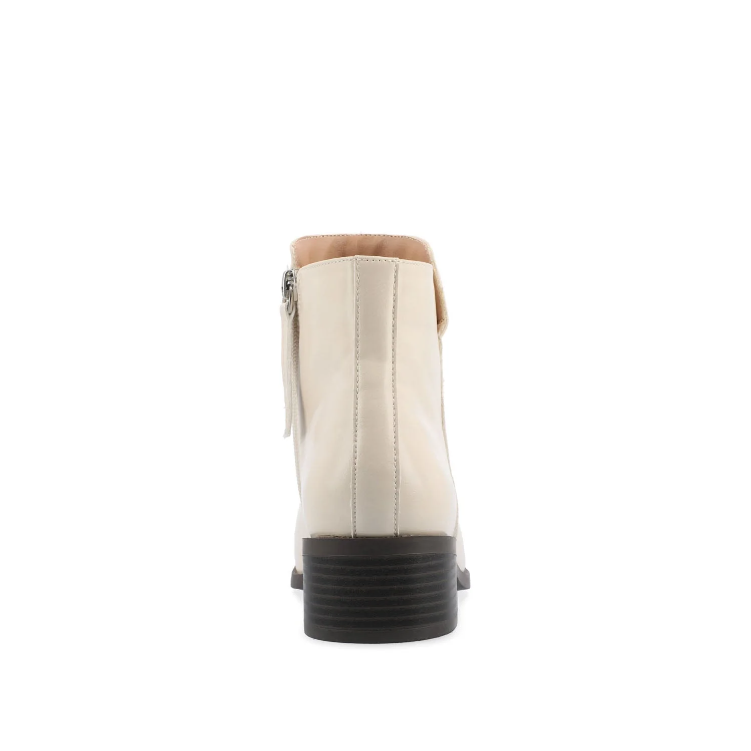 CAPPRI SQUARE TOE BOOTIES IN WIDE - Off White PU - Image 8