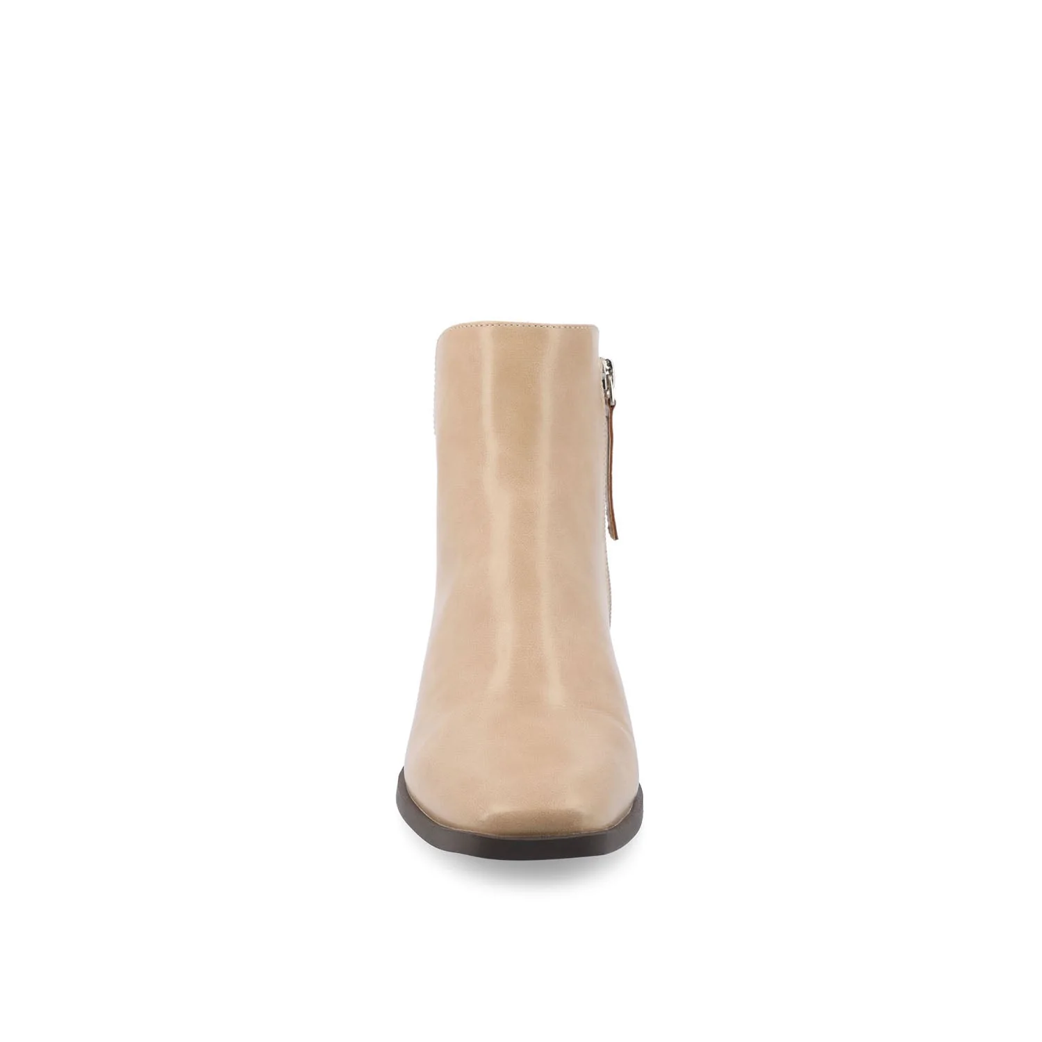 CAPPRI SQUARE TOE BOOTIES IN WIDE - Tan PU - Image 5