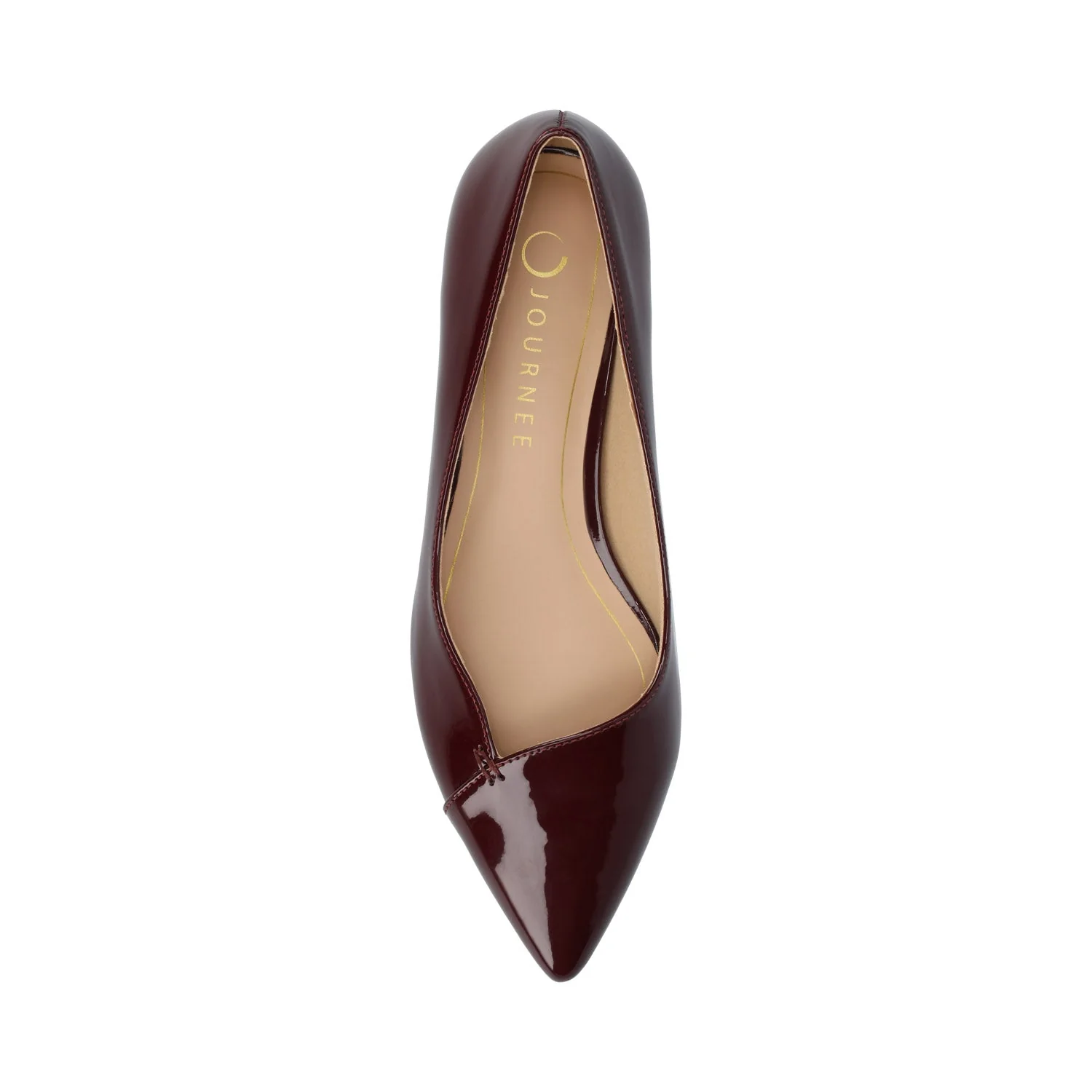 CARMIN DRESS FLATS IN WIDE - Oxblood Patent - Image 4