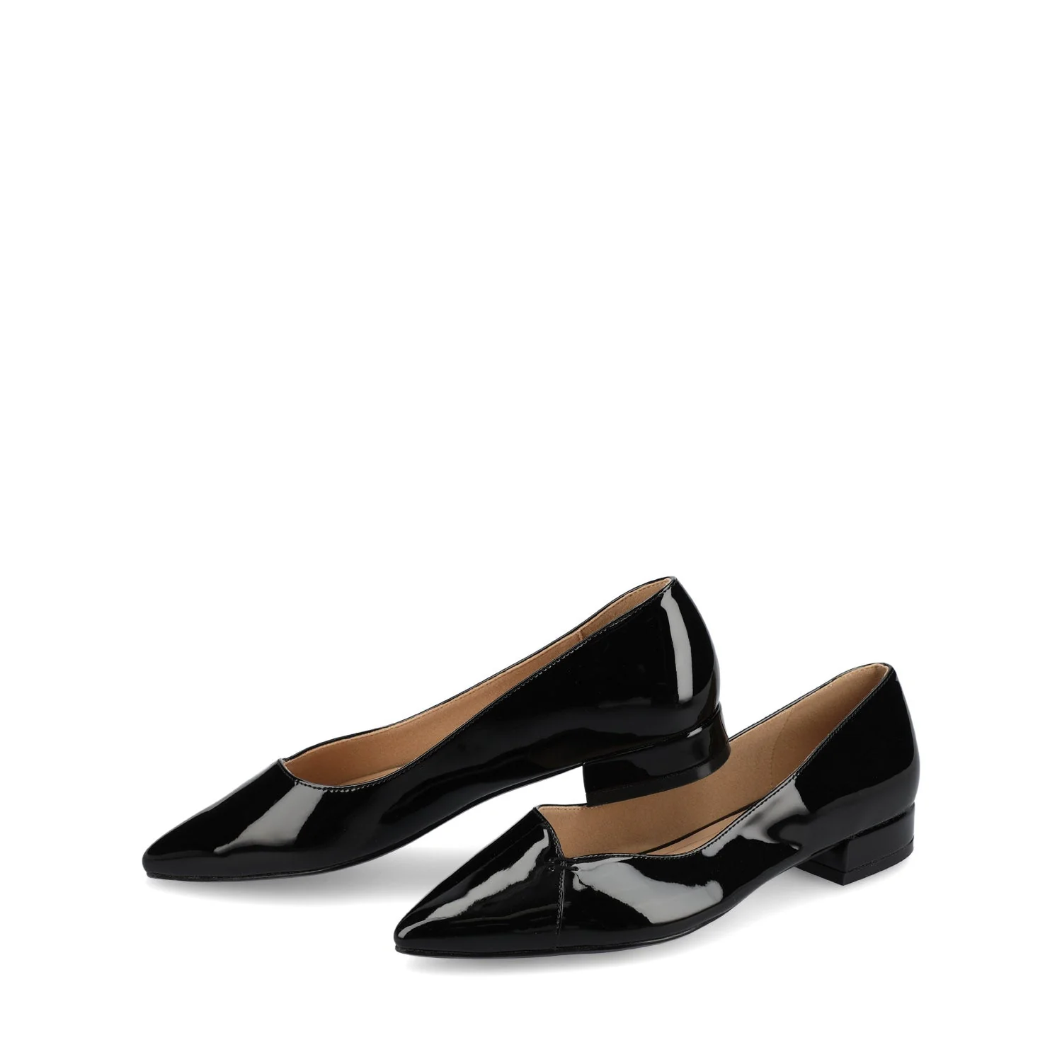 CARMIN SLIP ON DRESS FLATS - Black Patent - Image 2
