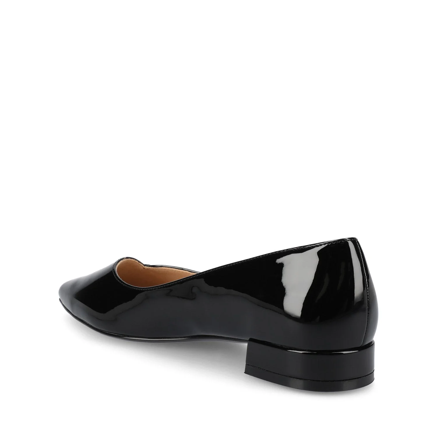 CARMIN SLIP ON DRESS FLATS - Black Patent - Image 4