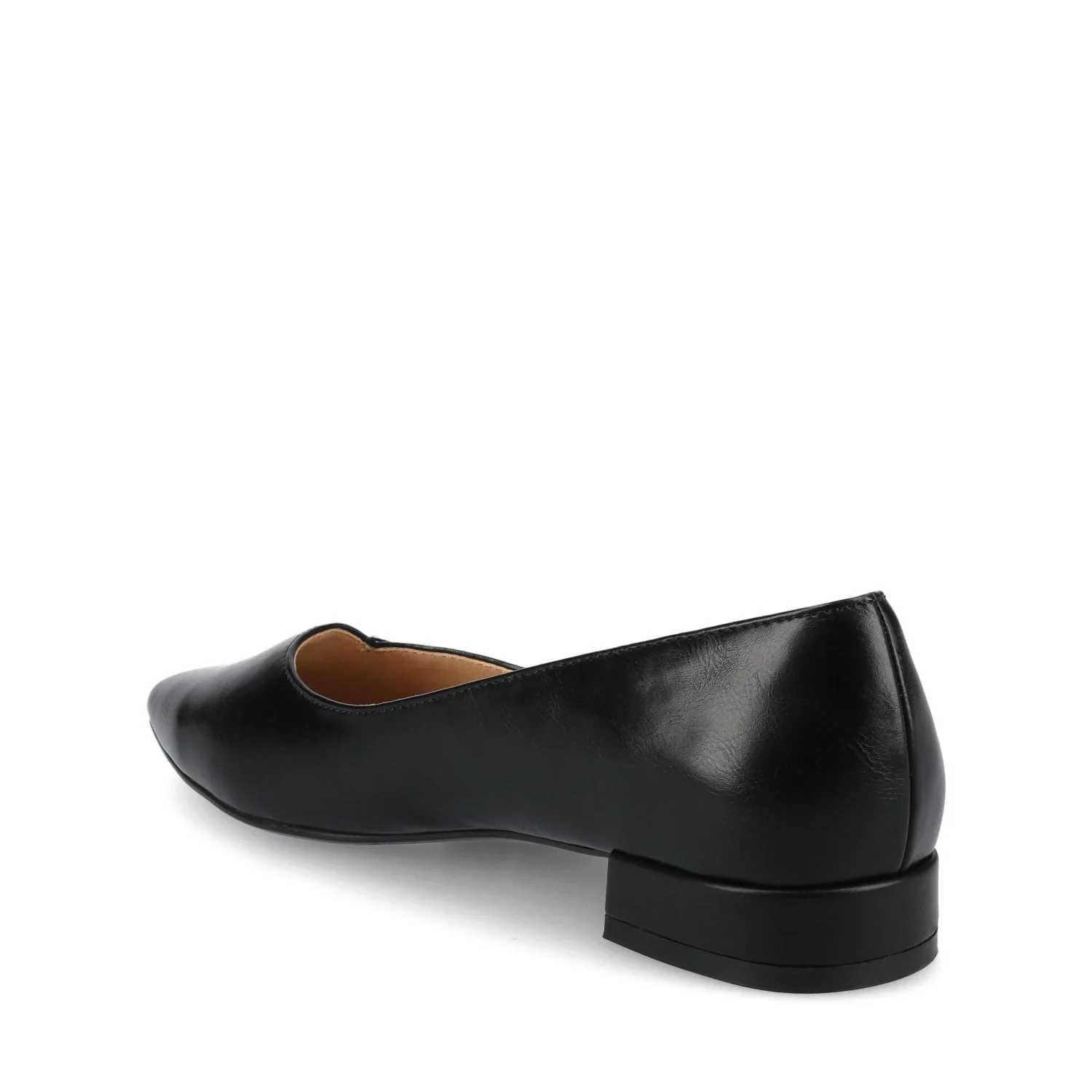CARMIN SLIP ON DRESS FLATS - Black PU - Image 4