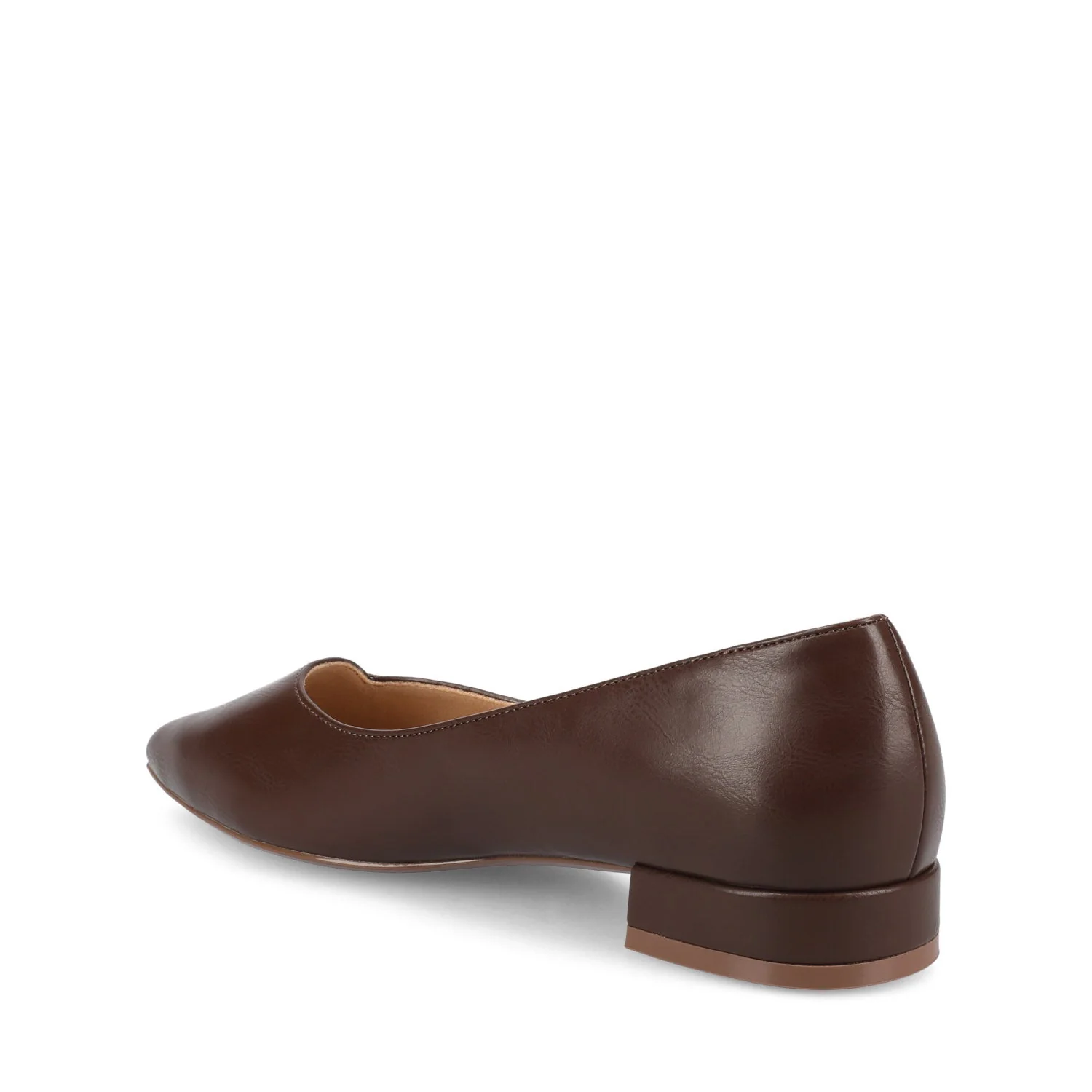 CARMIN SLIP ON DRESS FLATS - Chocolate PU - Image 4
