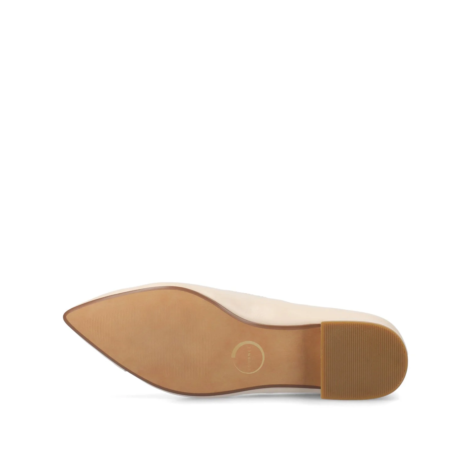 CARMIN SLIP ON DRESS FLATS IN WIDE - Bone PU - Image 5