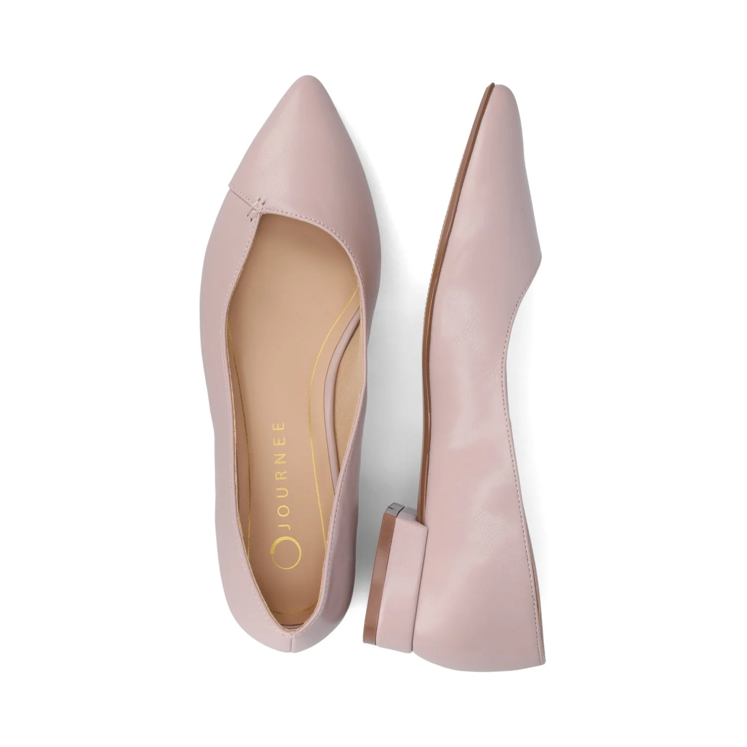 CARMIN SLIP ON DRESS FLATS IN WIDE - Lilac PU - Image 3