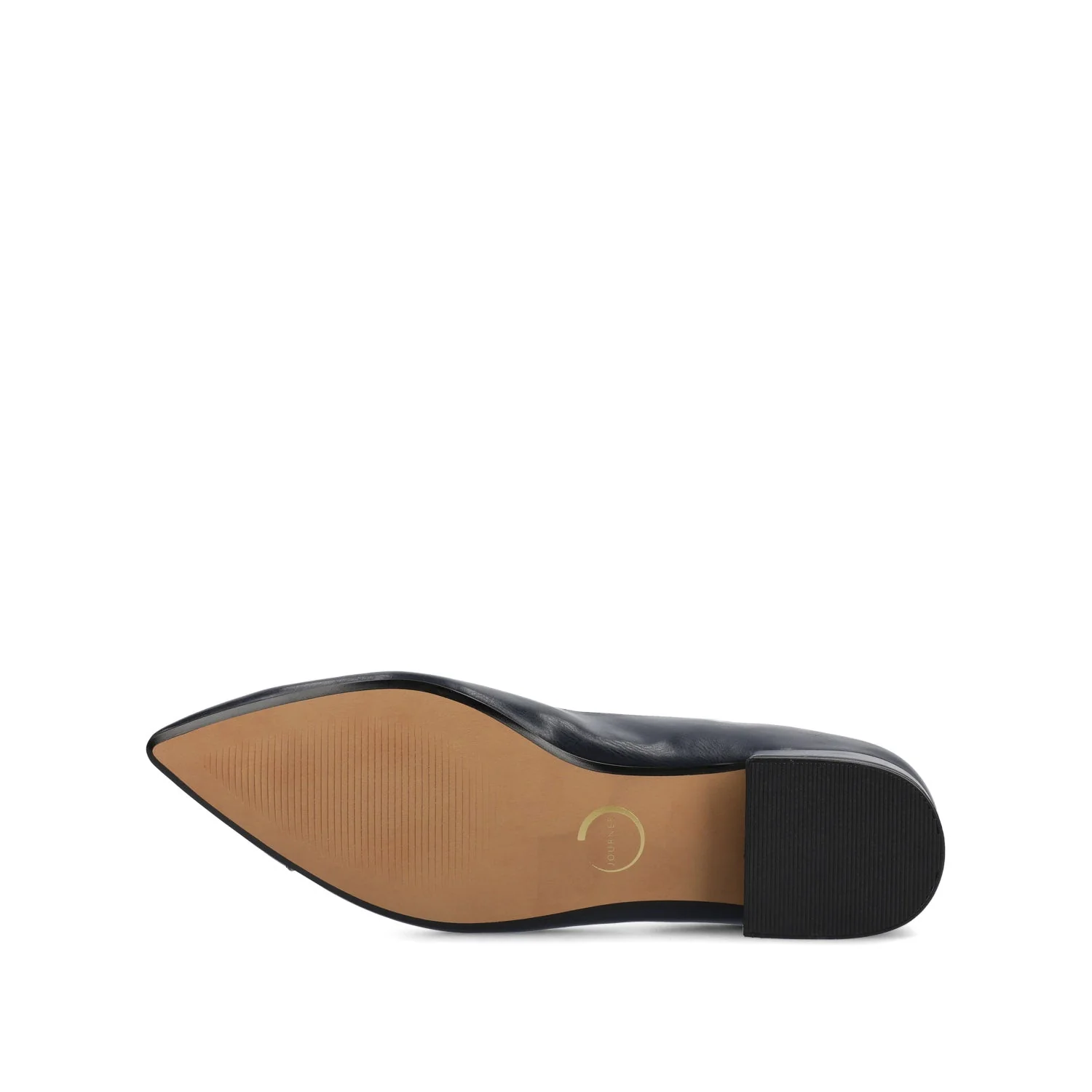 CARMIN SLIP ON DRESS FLATS - Navy PU - Image 5