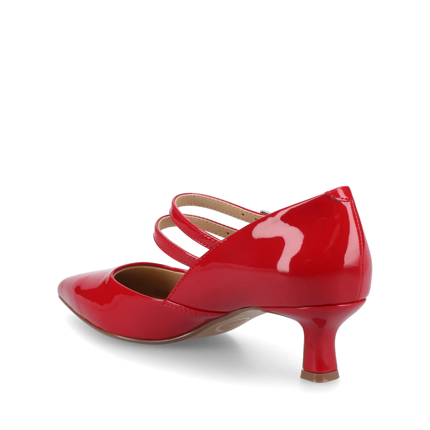 CARNATION MARY JANE PUMPS IN WIDE - Red - Image 3