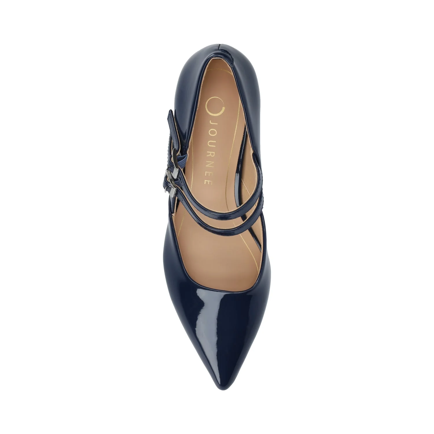 CARNATION MARY JANE PUMPS - Navy - Image 4