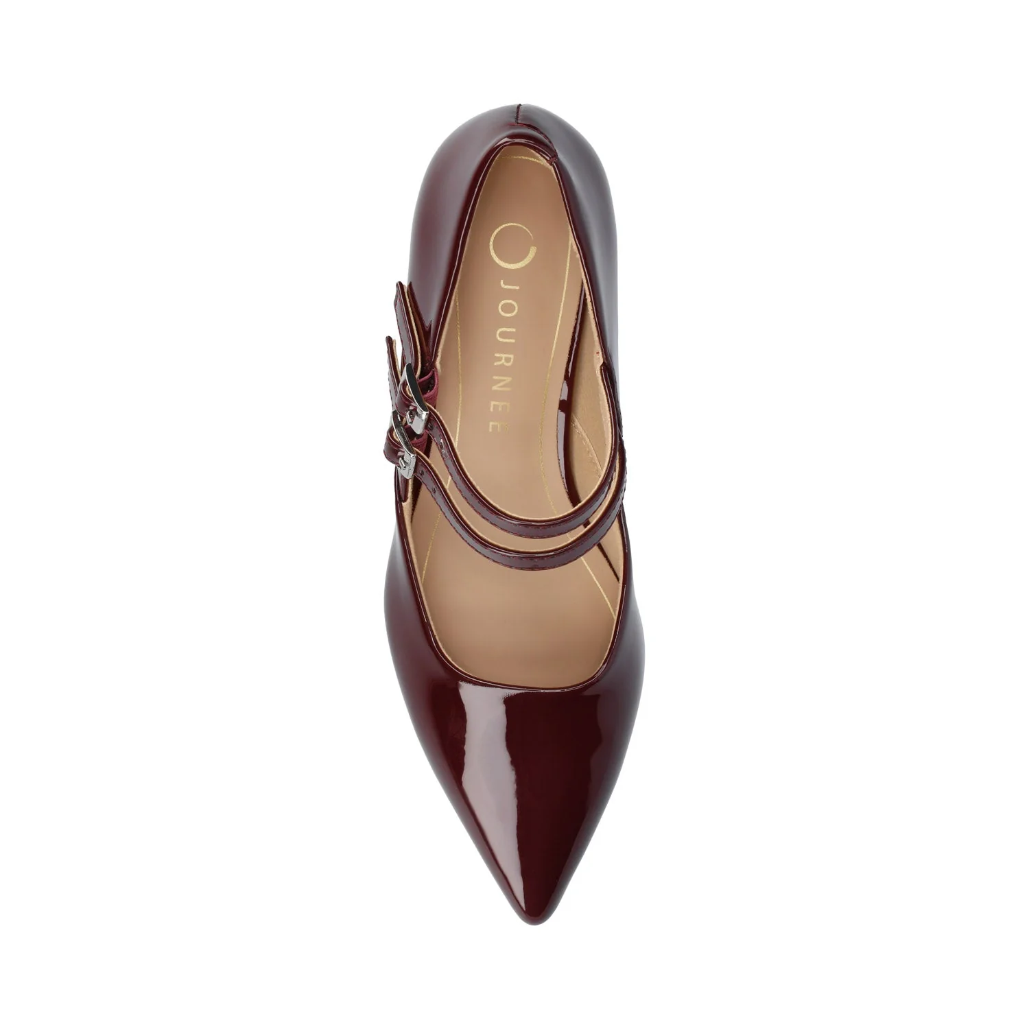 CARNATION MARY JANE PUMPS - Oxblood - Image 4