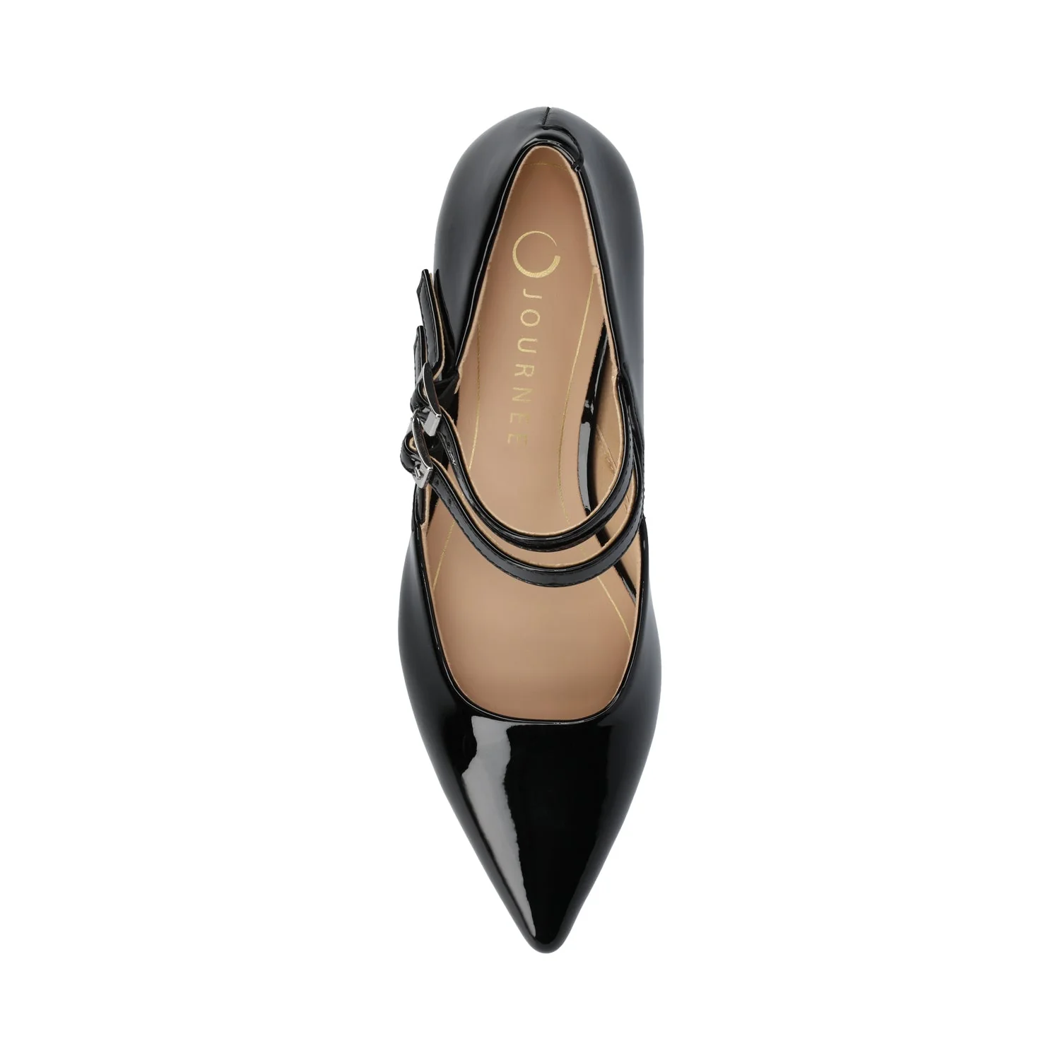 CARNATION MARY JANE PUMPS - Patent Black - Image 4