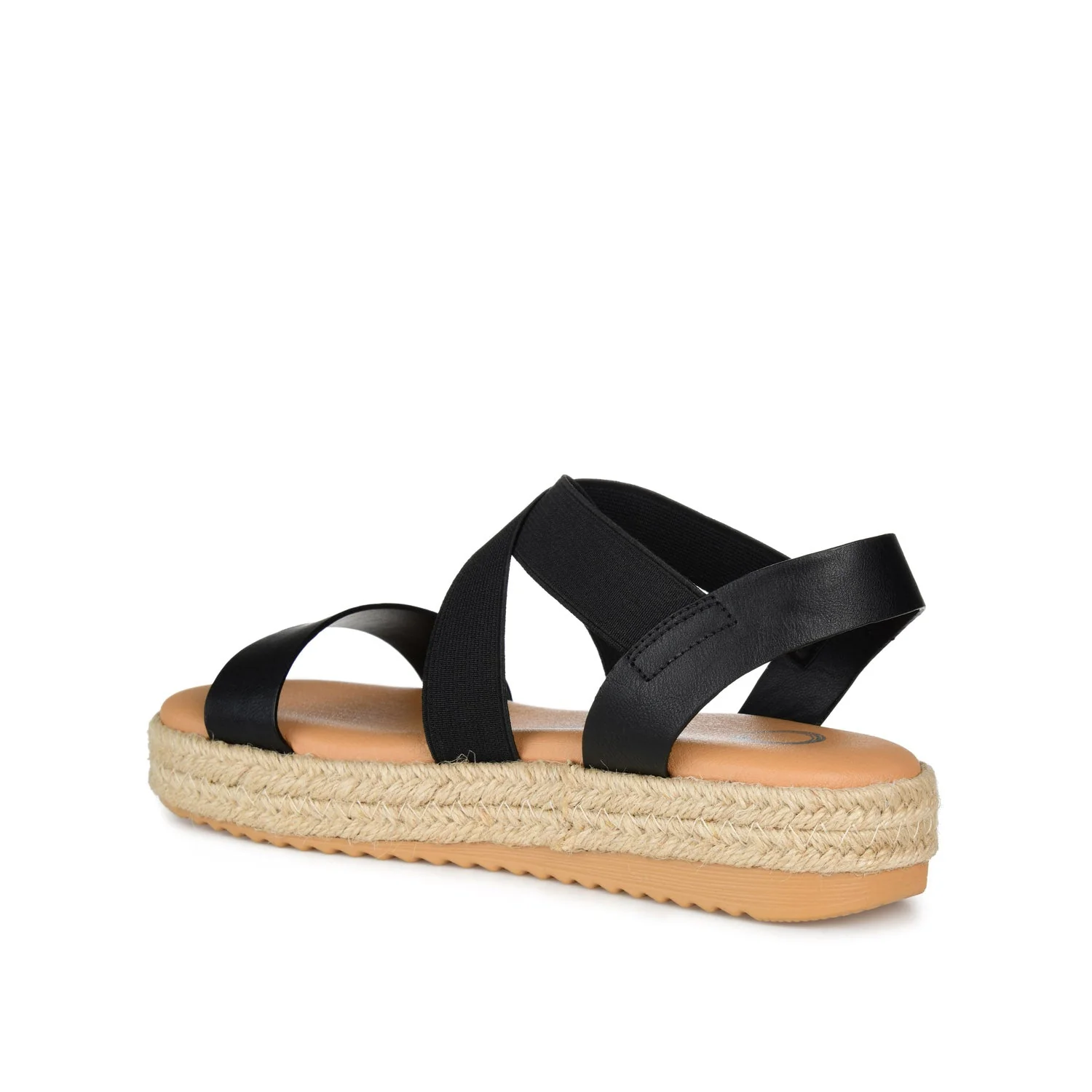 CAROLINE ESPADRILLE PLATFORM SANDALS - Black - Image 4
