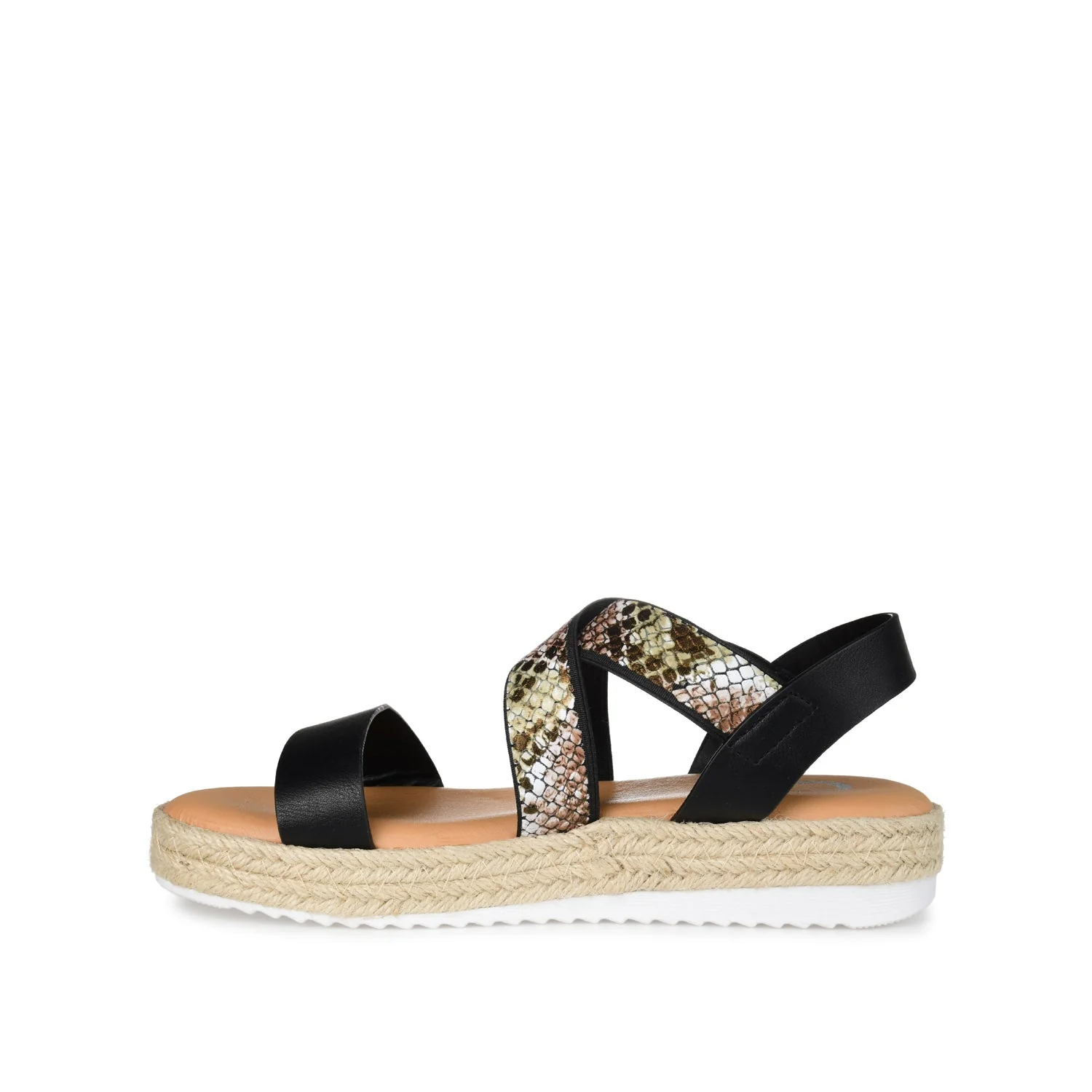 CAROLINE ESPADRILLE PLATFORM SANDALS - Brown Snake - Image 3