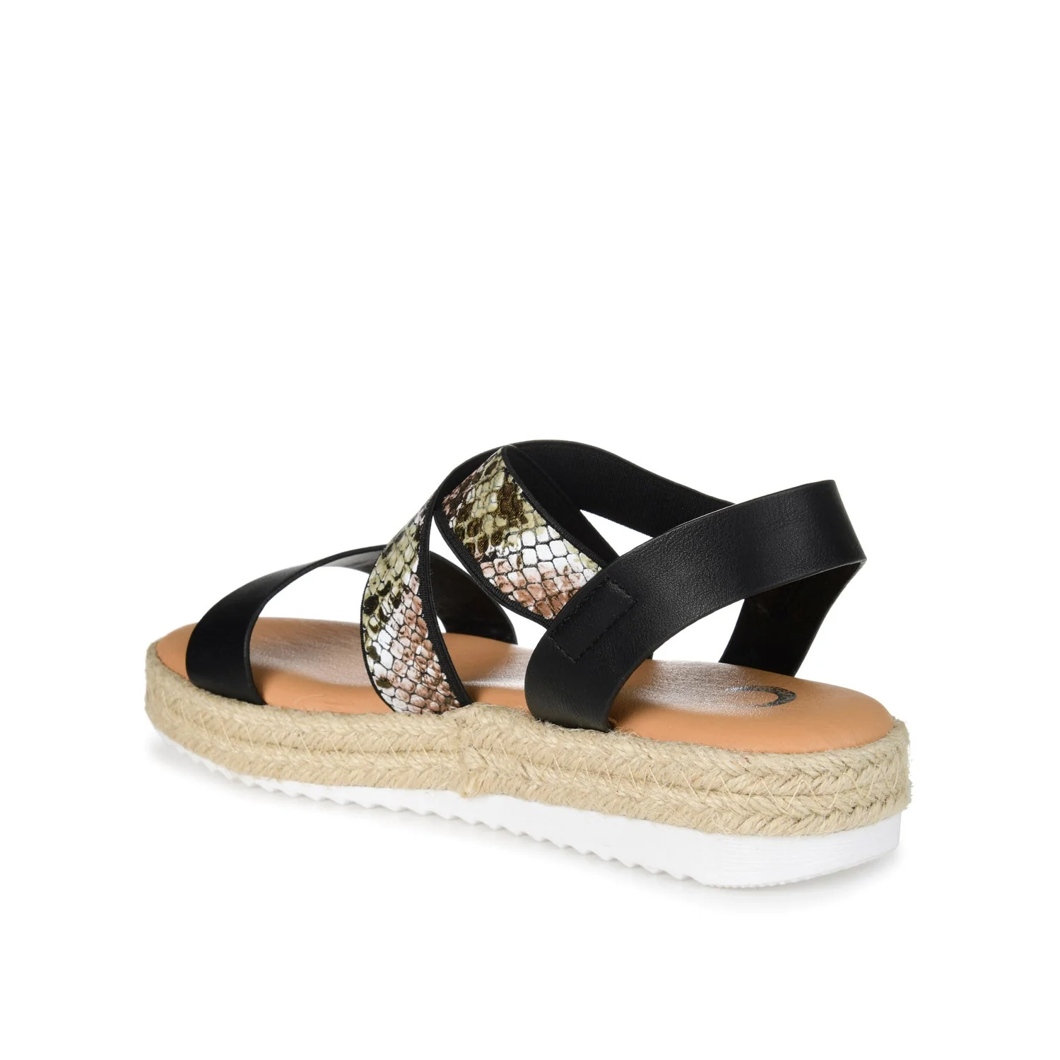 CAROLINE ESPADRILLE PLATFORM SANDALS - Brown Snake - Image 4
