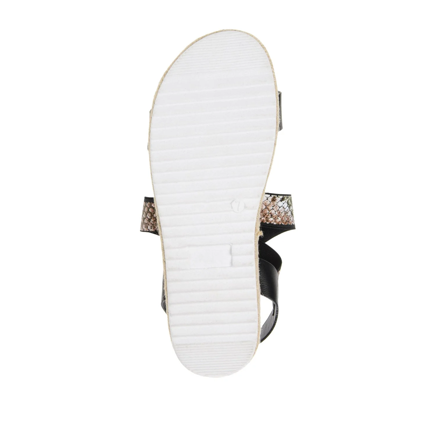 CAROLINE ESPADRILLE PLATFORM SANDALS - Brown Snake - Image 8