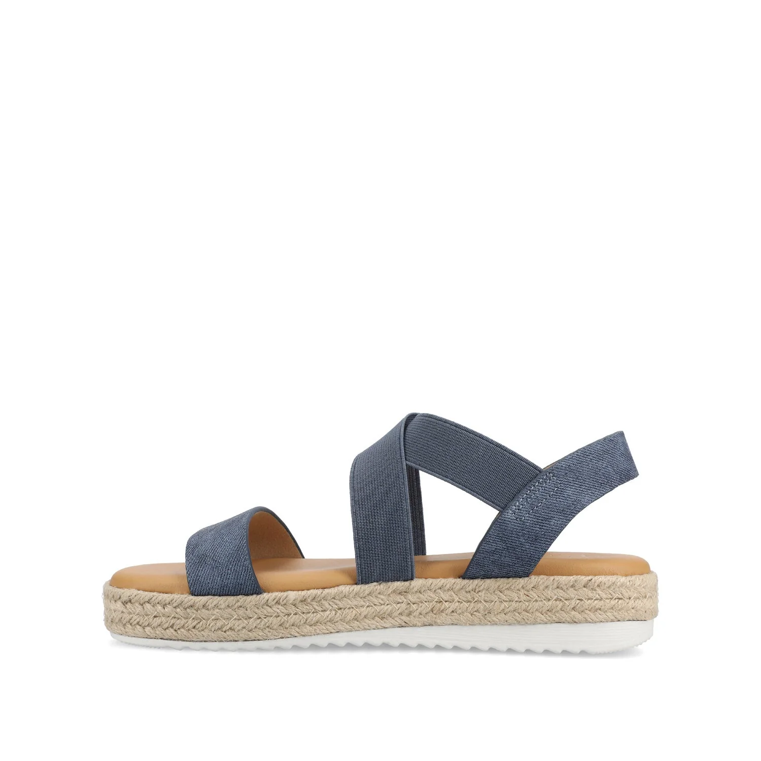 CAROLINE ESPADRILLE PLATFORM SANDALS - Denim - Image 3