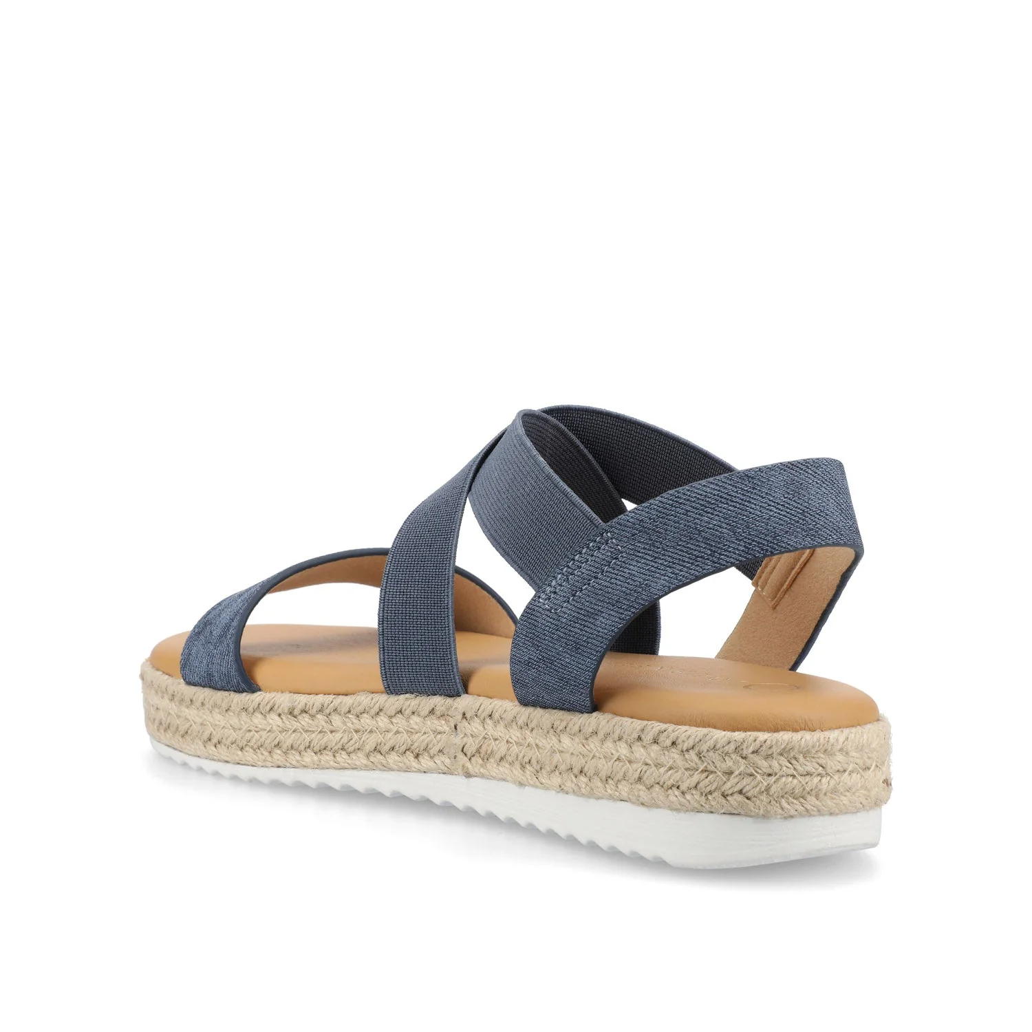 CAROLINE ESPADRILLE PLATFORM SANDALS - Denim - Image 4
