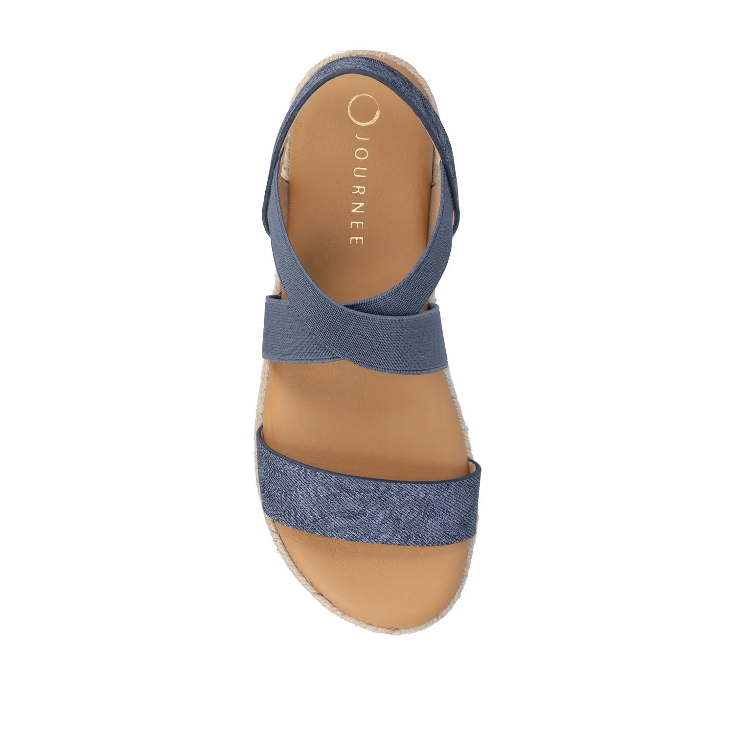 CAROLINE ESPADRILLE PLATFORM SANDALS - Denim - Image 6