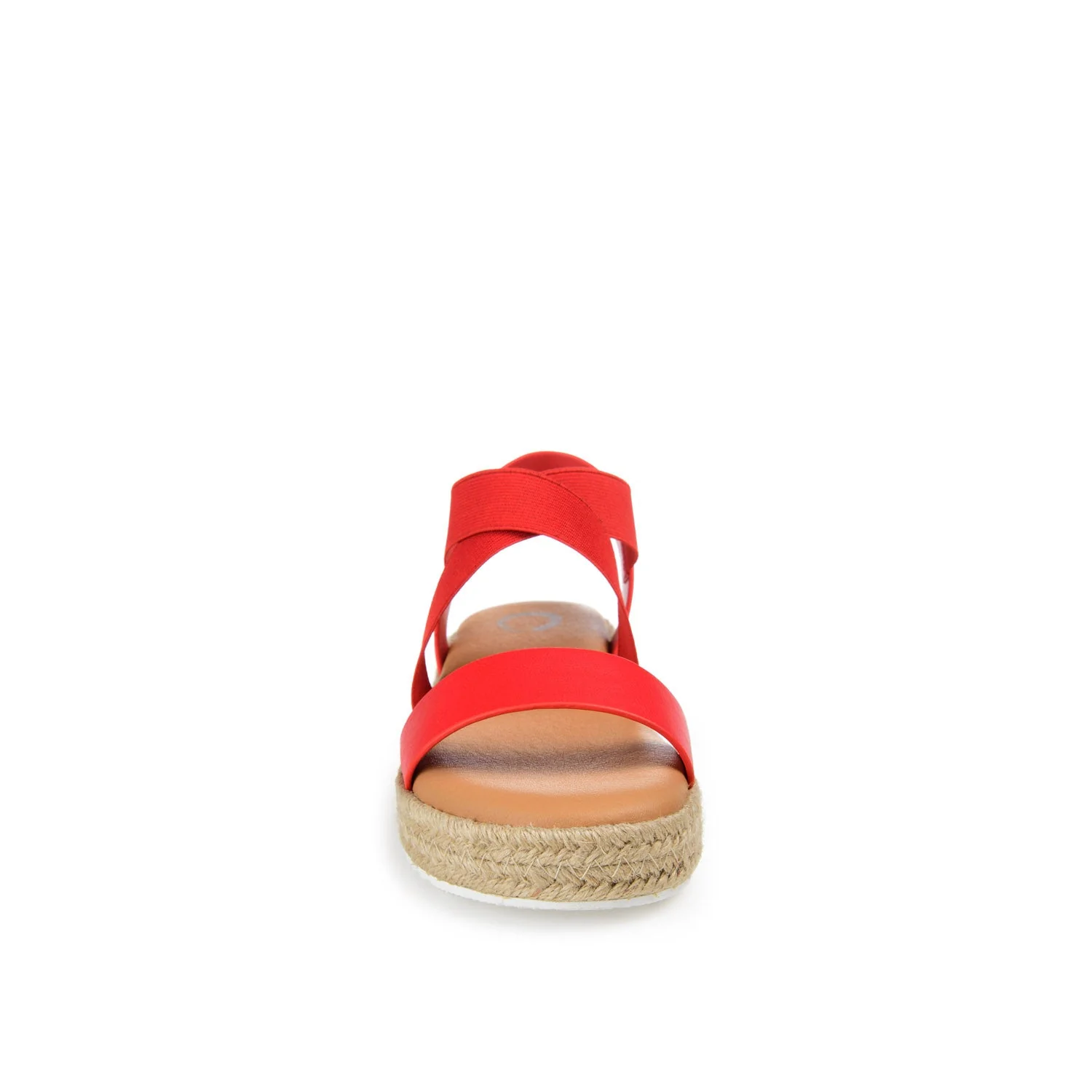 CAROLINE ESPADRILLE PLATFORM SANDALS - Red - Image 5