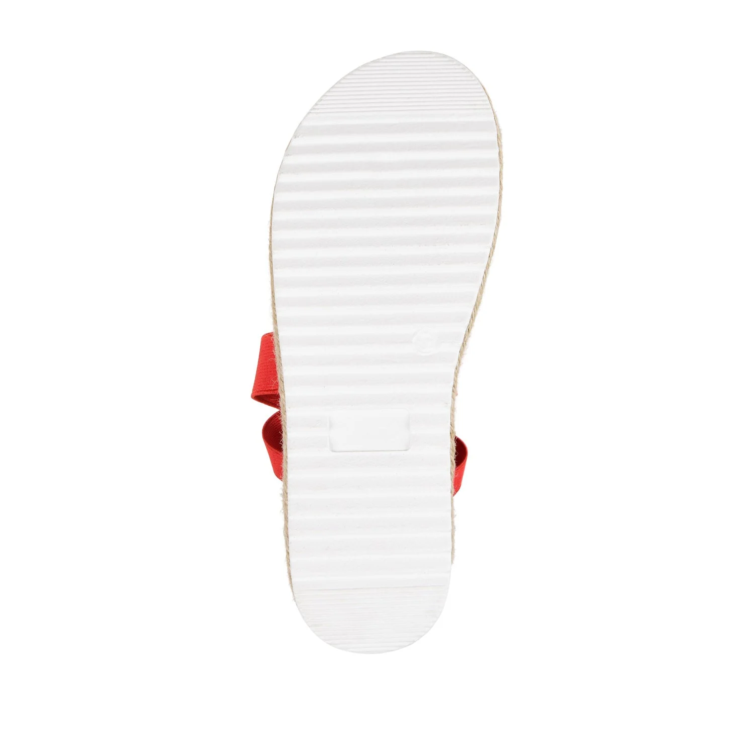 CAROLINE ESPADRILLE PLATFORM SANDALS - Red - Image 8