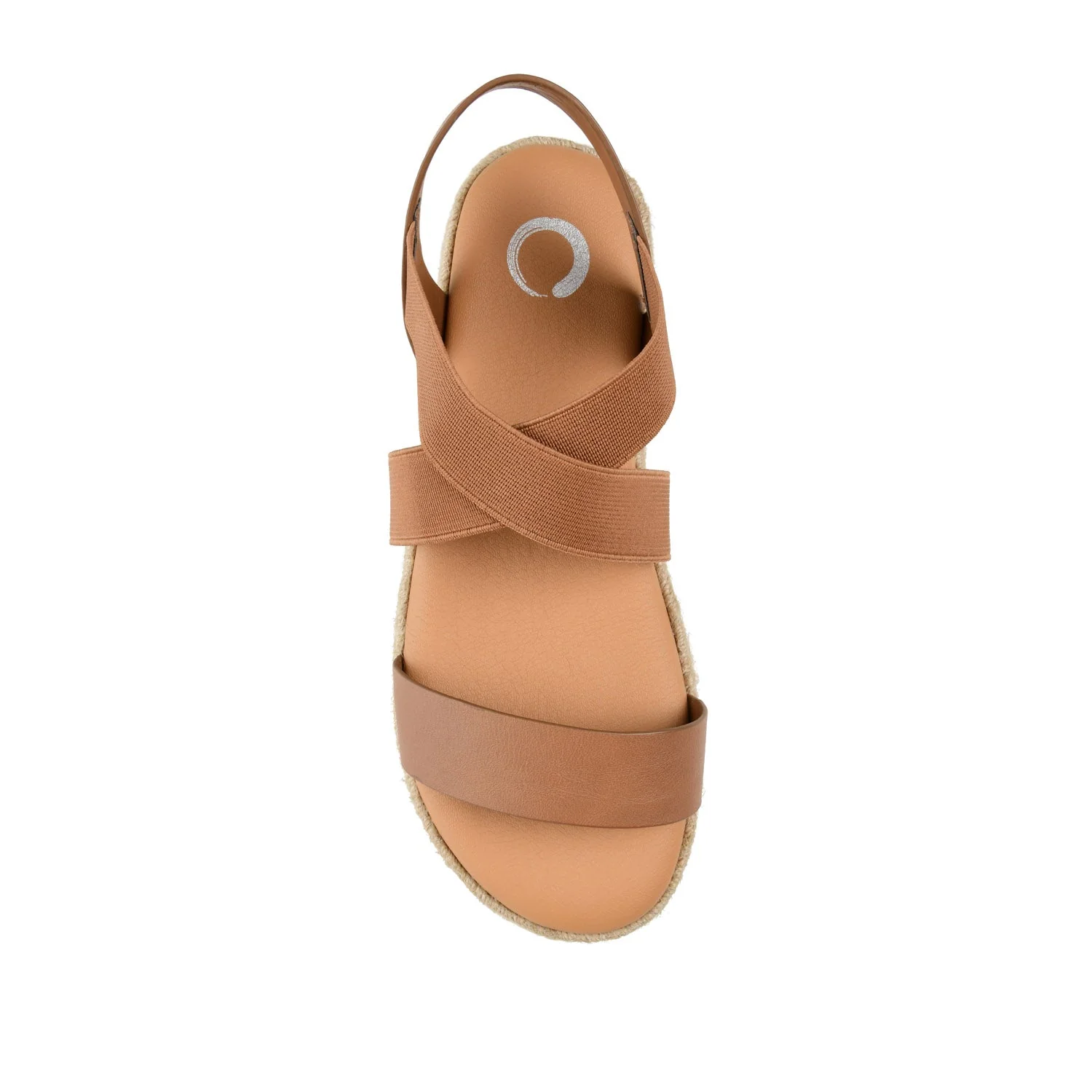 CAROLINE ESPADRILLE PLATFORM SANDALS - Tan - Image 6