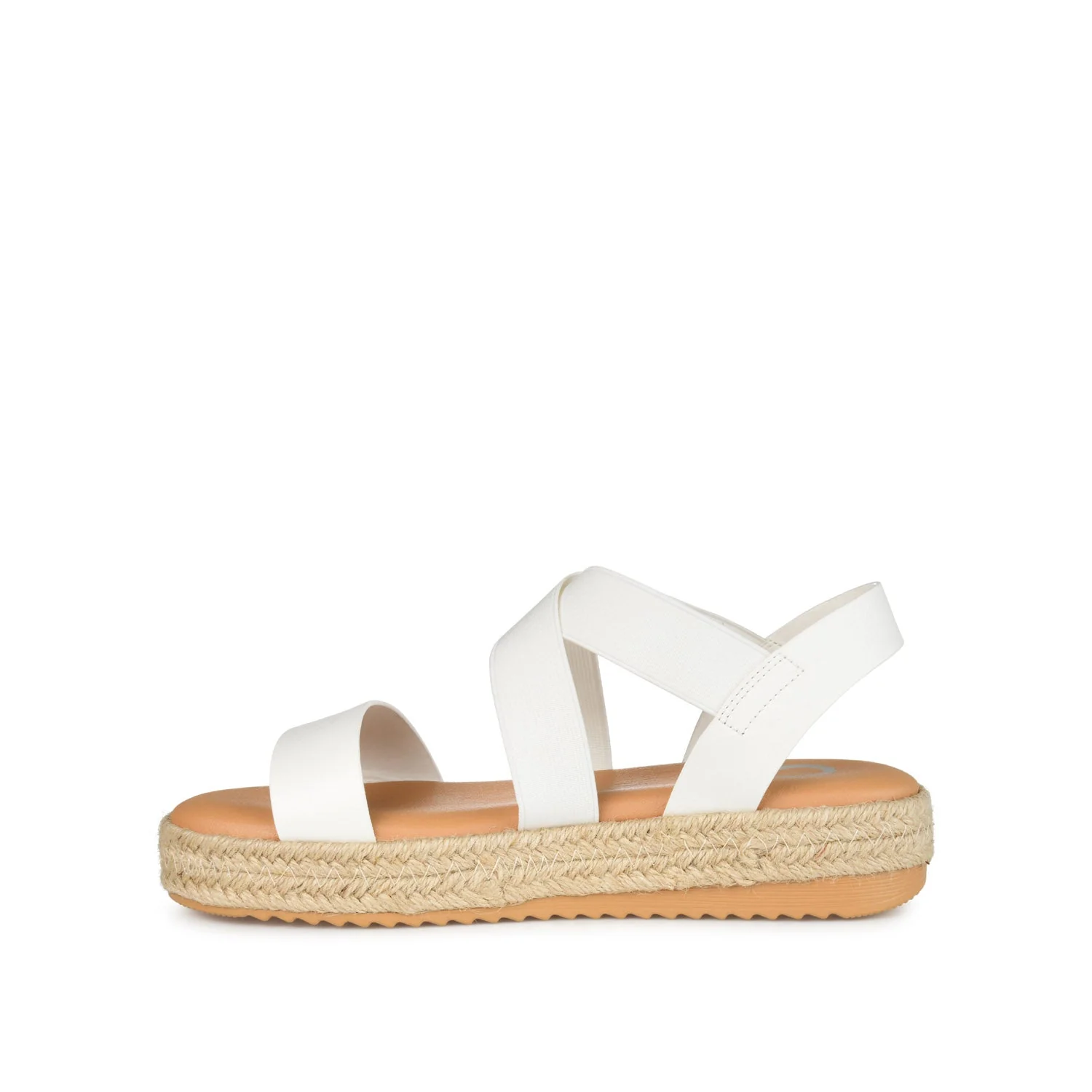CAROLINE ESPADRILLE PLATFORM SANDALS - White - Image 3