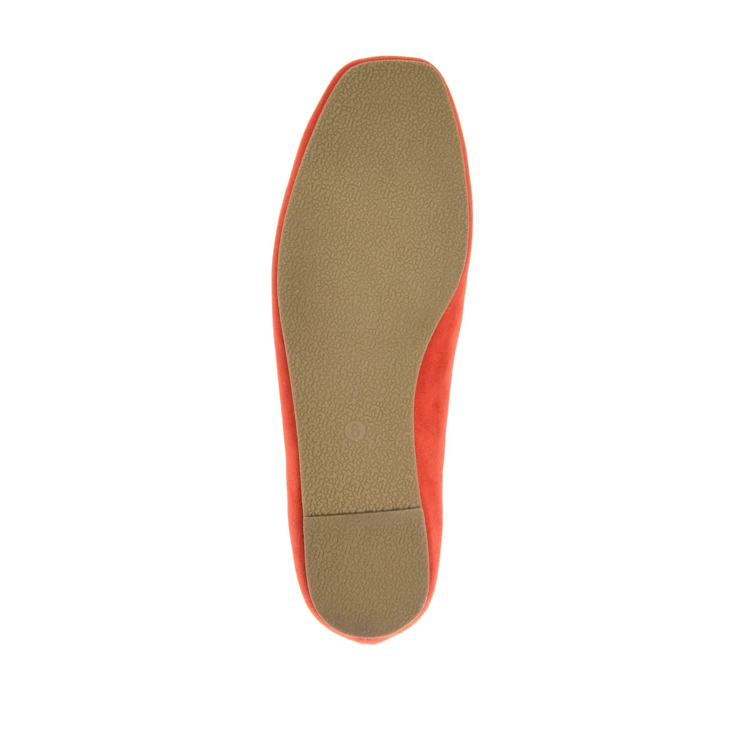 CARRIE FAUX SUEDE BALLET FLATS IN WIDE - Coral Faux Suede - Image 9