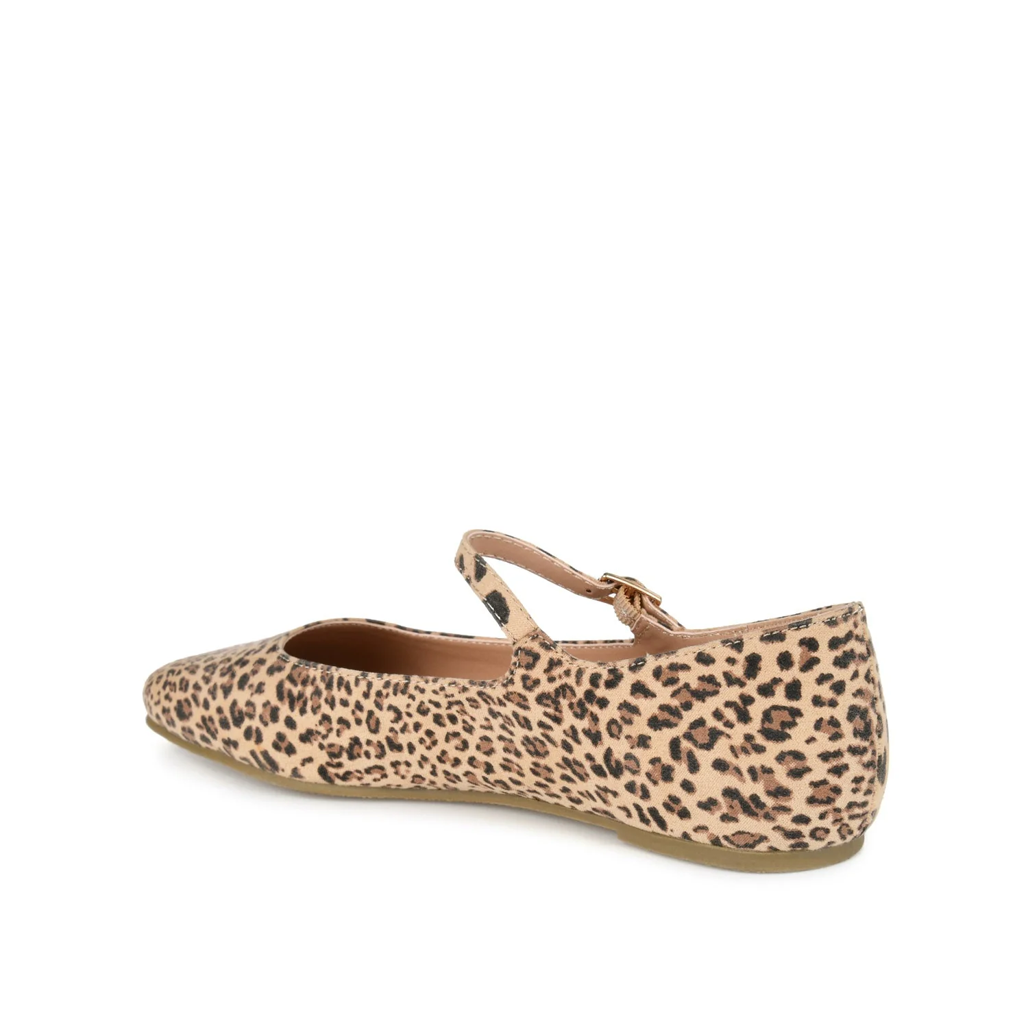 CARRIE FAUX SUEDE BALLET FLATS IN WIDE - Leopard Faux Suede 2 - Image 4