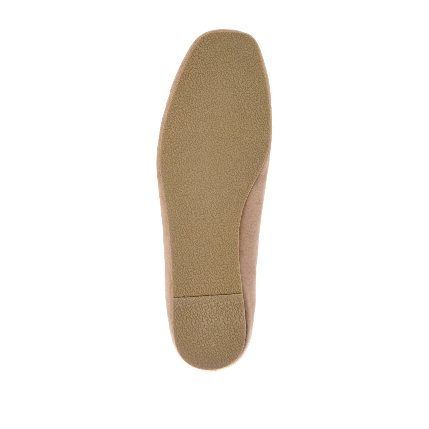 CARRIE FAUX SUEDE BALLET FLATS IN WIDE - Taupe Suede - Image 8