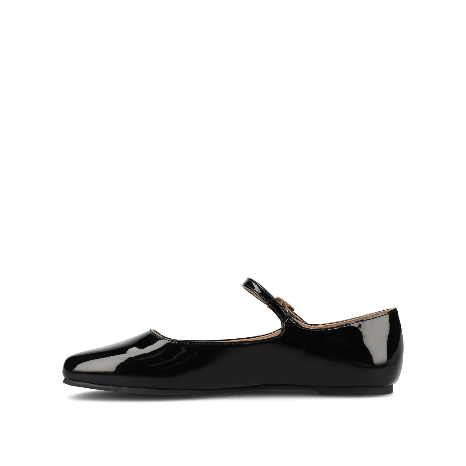 CARRIE BALLET FLATS IN PATENT WIDE - Black Patent - Image 3