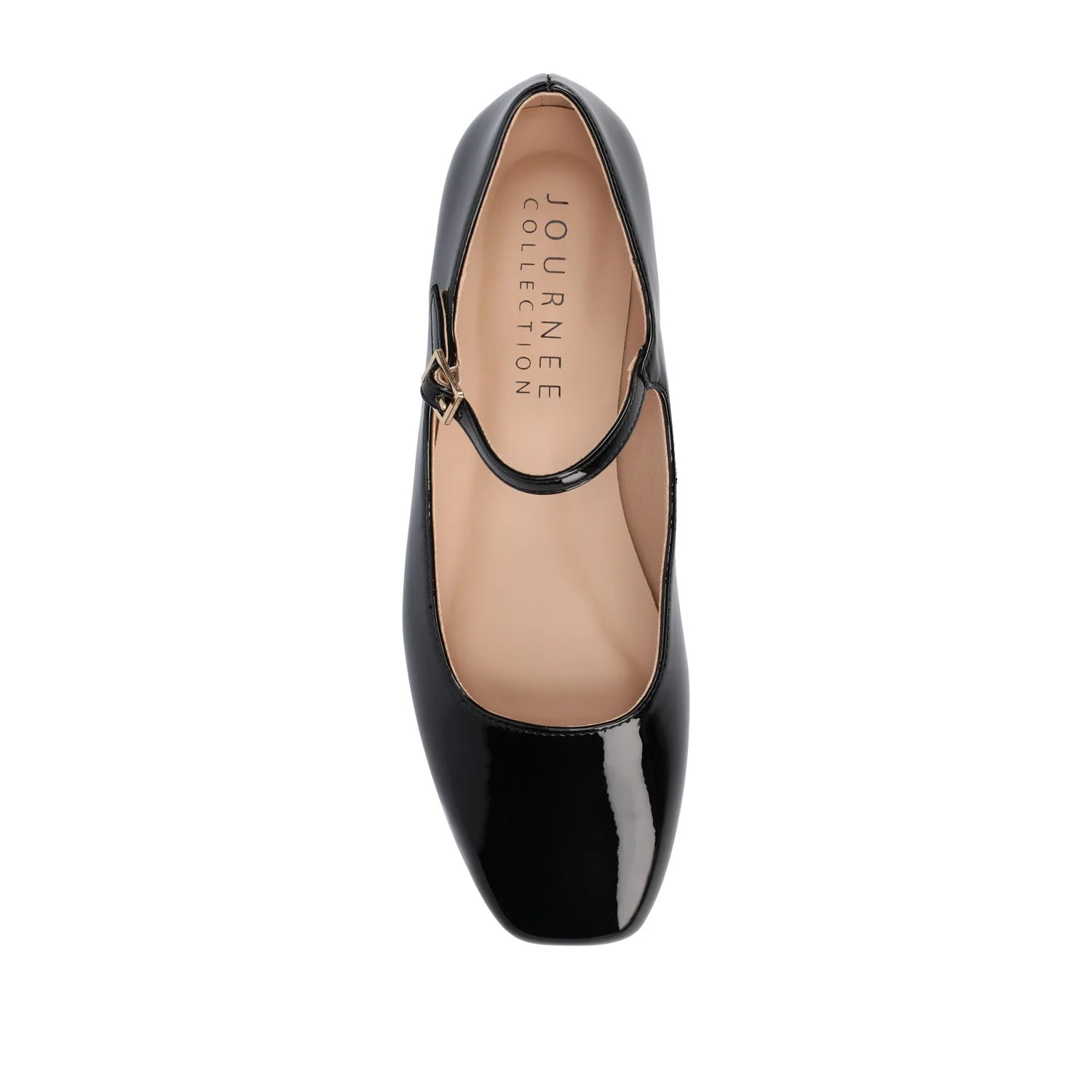 CARRIE BALLET FLATS IN PATENT WIDE - Black Patent - Image 6