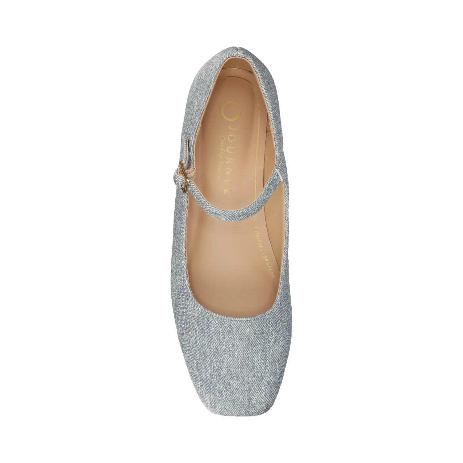 CARRIE DRESS FLATS - Denim - Image 4