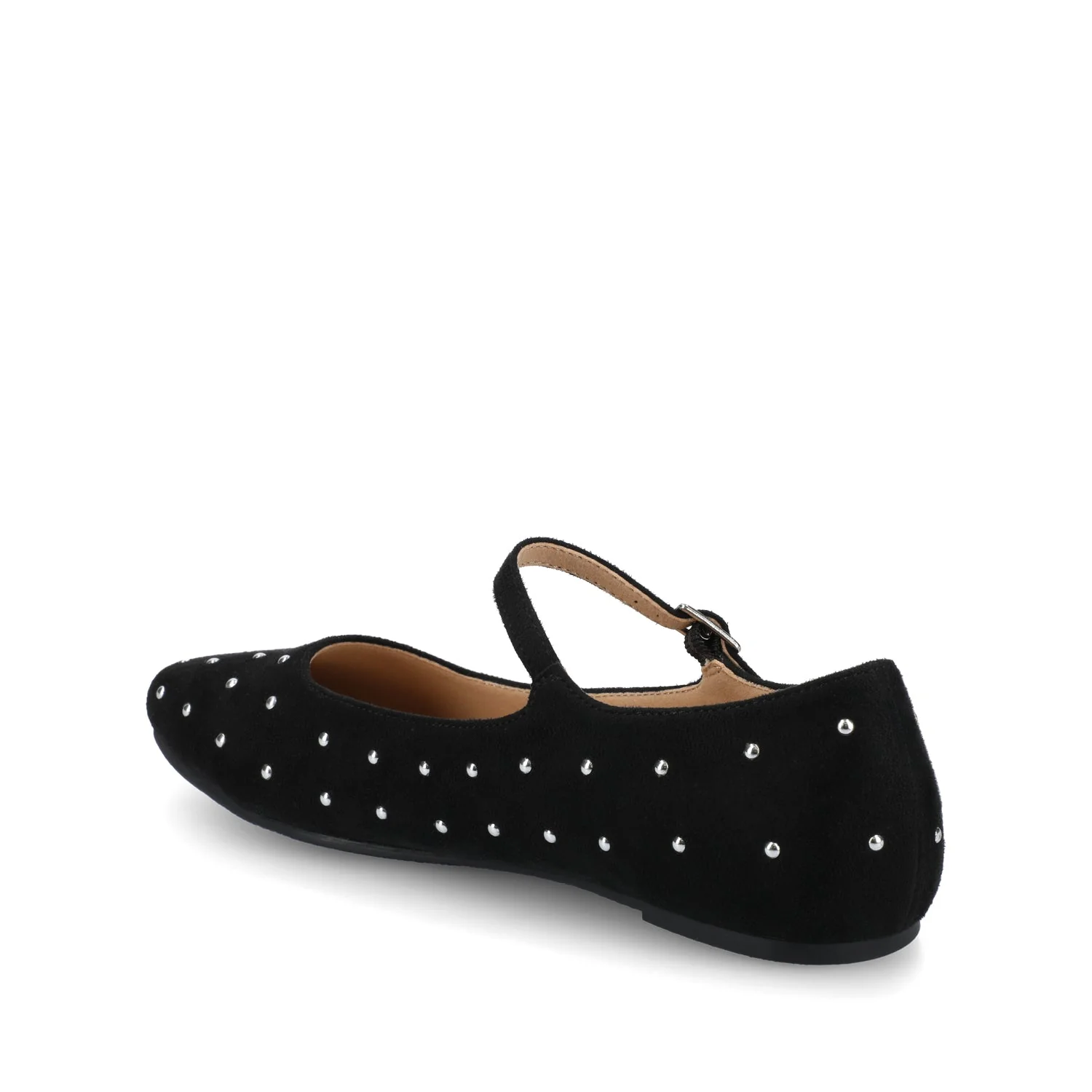 CARRIE DRESS FLATS IN WIDE - Black/Stud - Image 3