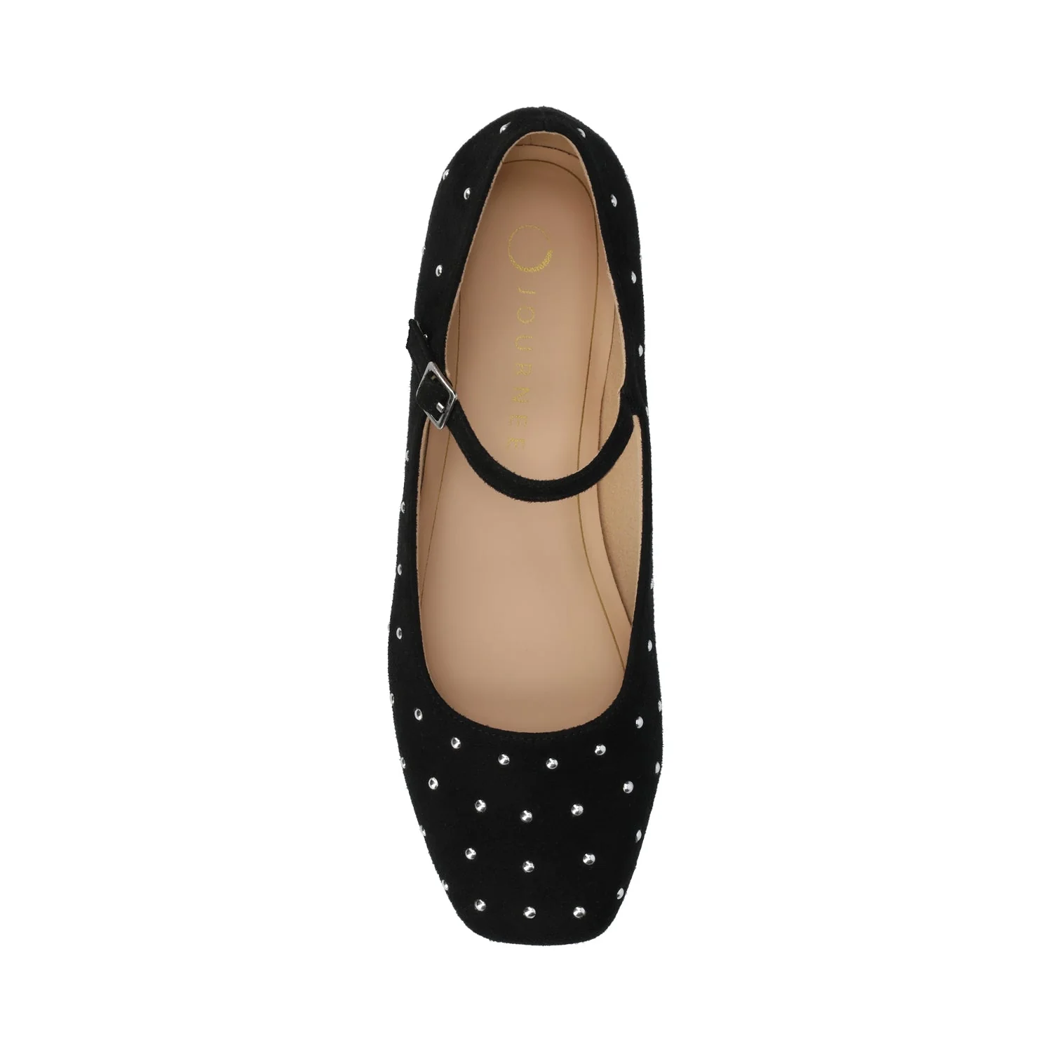 CARRIE DRESS FLATS IN WIDE - Black/Stud - Image 4