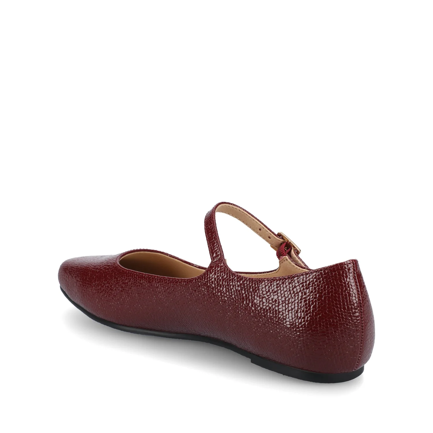 CARRIE DRESS FLATS IN WIDE - Oxblood - Image 3