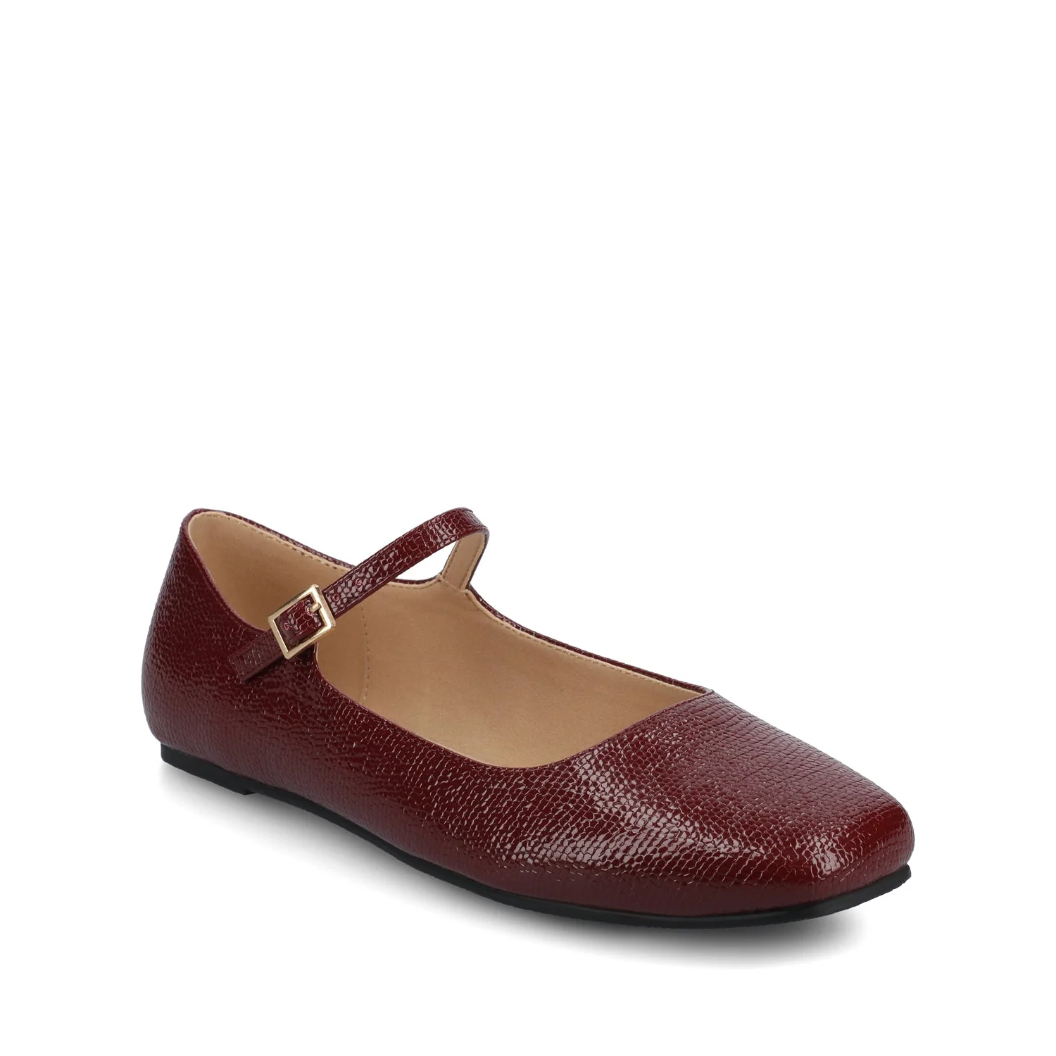 CARRIE DRESS FLATS - Oxblood - Image 2