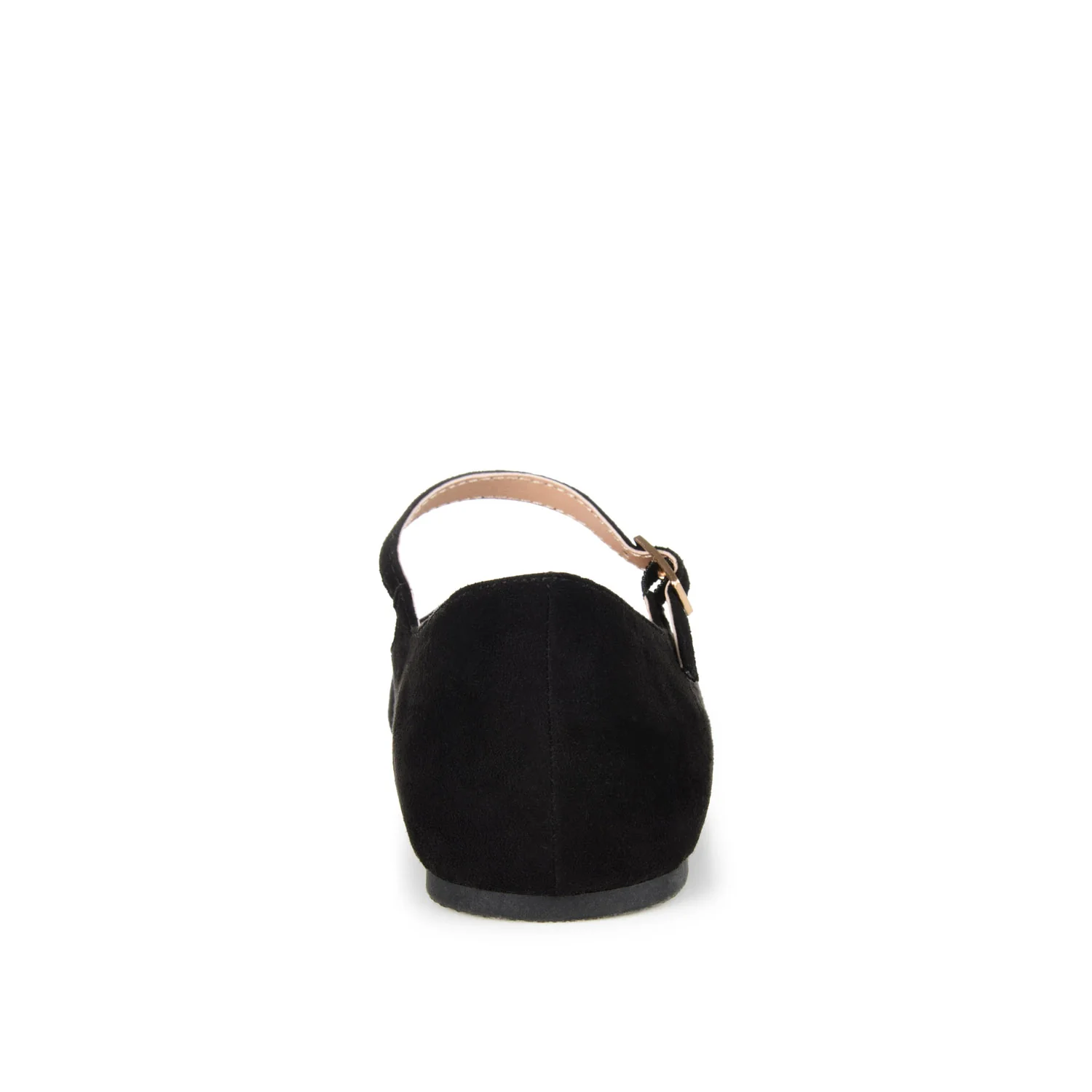 CARRIE FAUX SUEDE BALLET FLATS - Black - Image 3