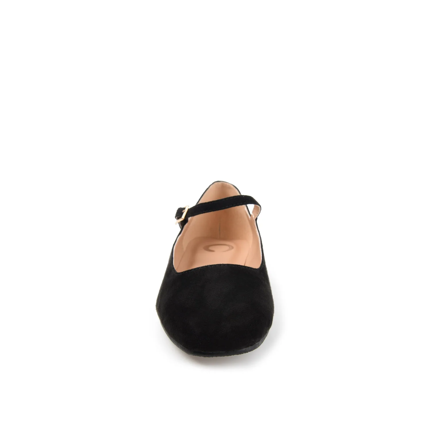 CARRIE FAUX SUEDE BALLET FLATS - Black - Image 5