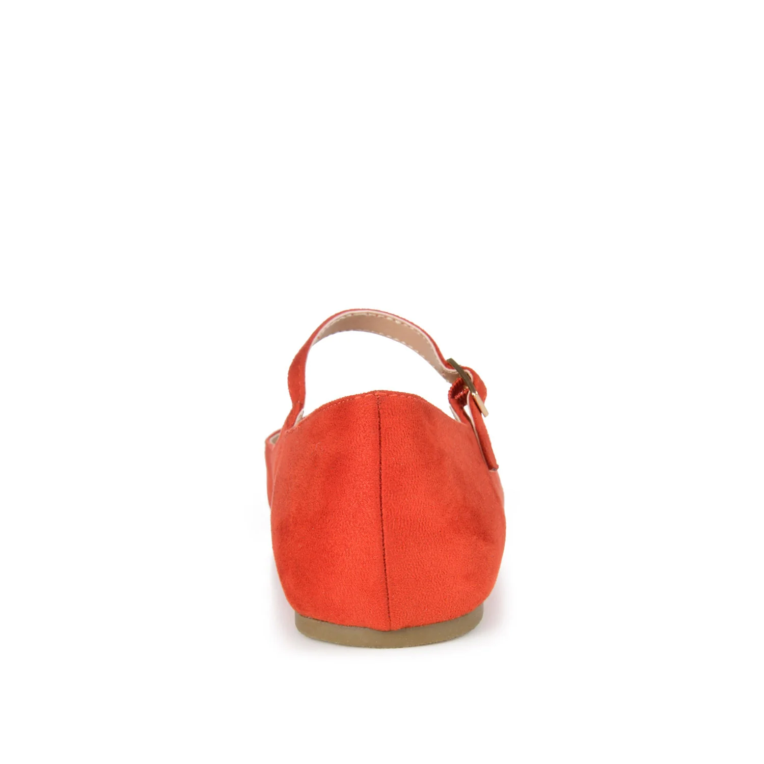 CARRIE FAUX SUEDE BALLET FLATS - Coral - Image 6