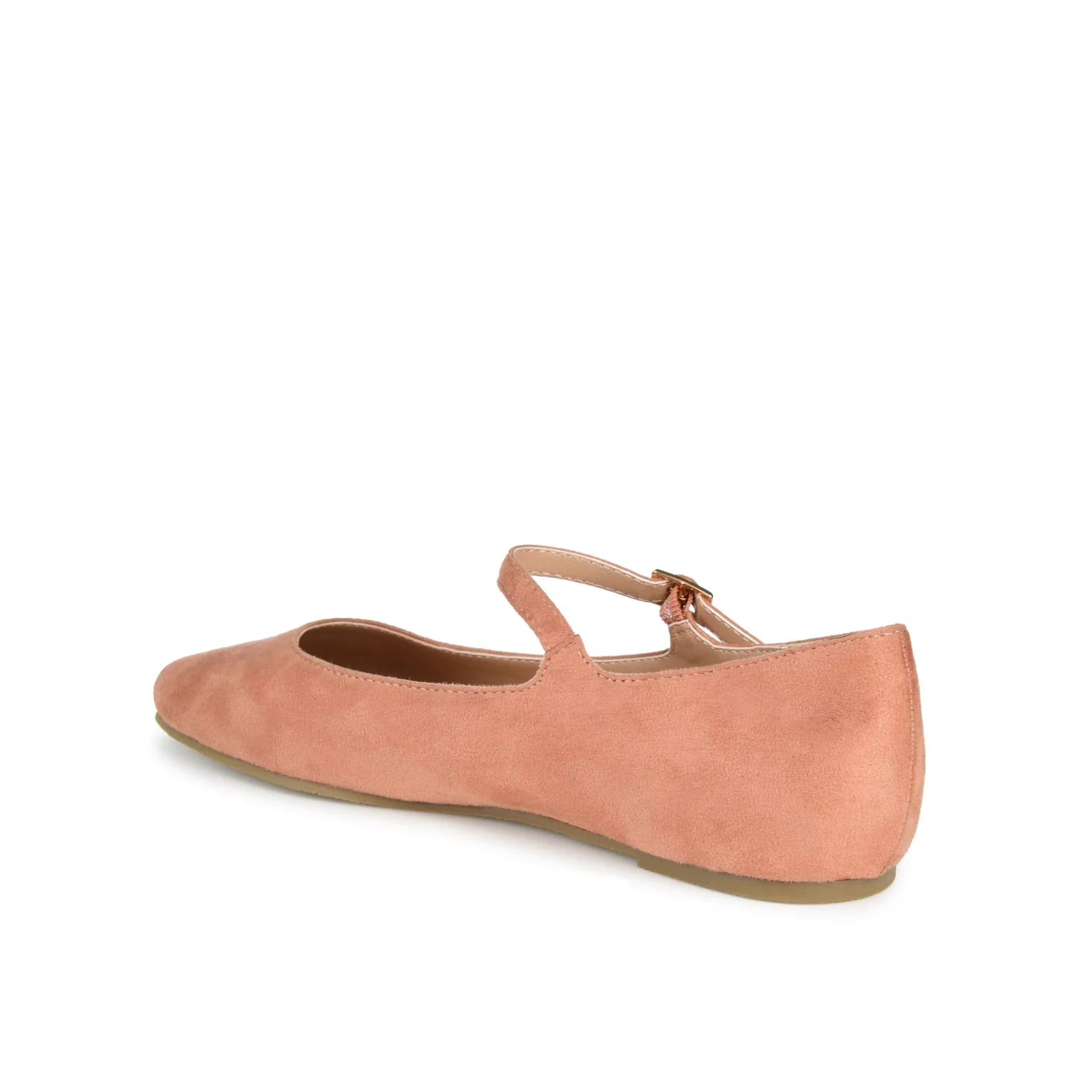 CARRIE FAUX SUEDE BALLET FLATS - Rose - Image 4