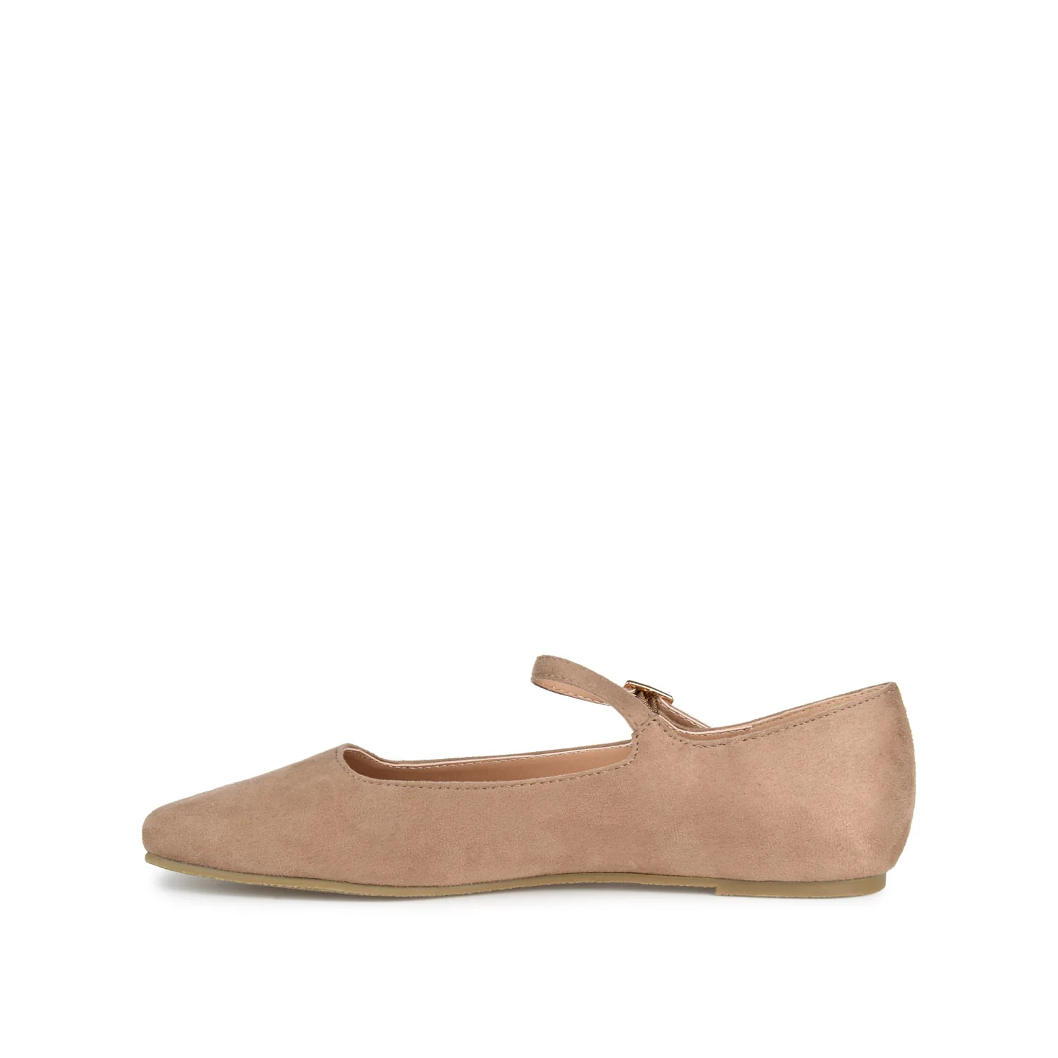 CARRIE FAUX SUEDE BALLET FLATS - Taupe - Image 4