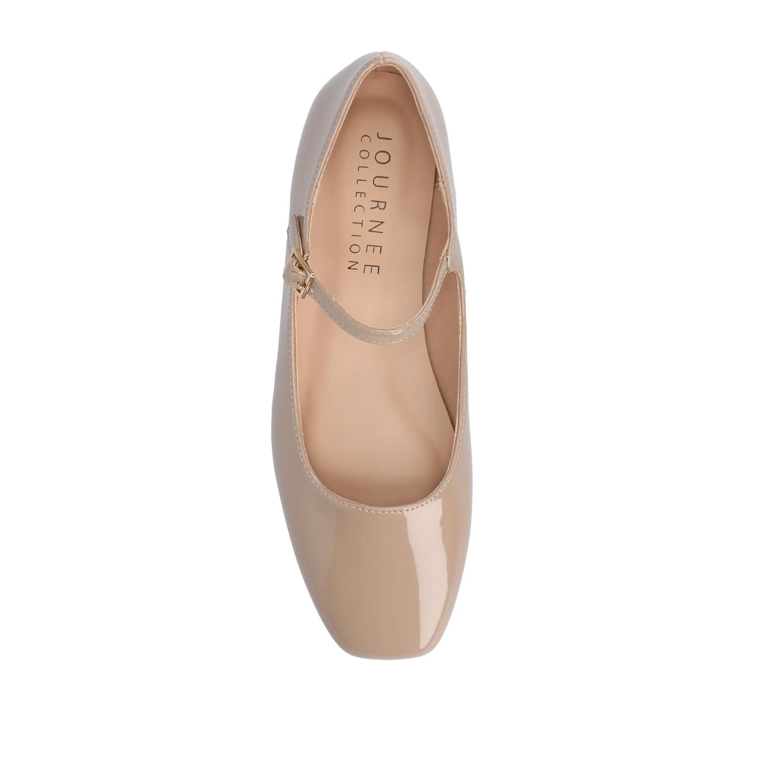 CARRIE BALLET FLATS IN PATENT - Nude Patent - Image 6