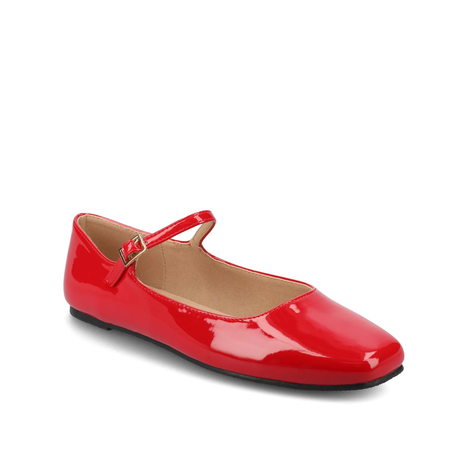 CARRIE BALLET FLATS IN PATENT - Red Patent - Image 2