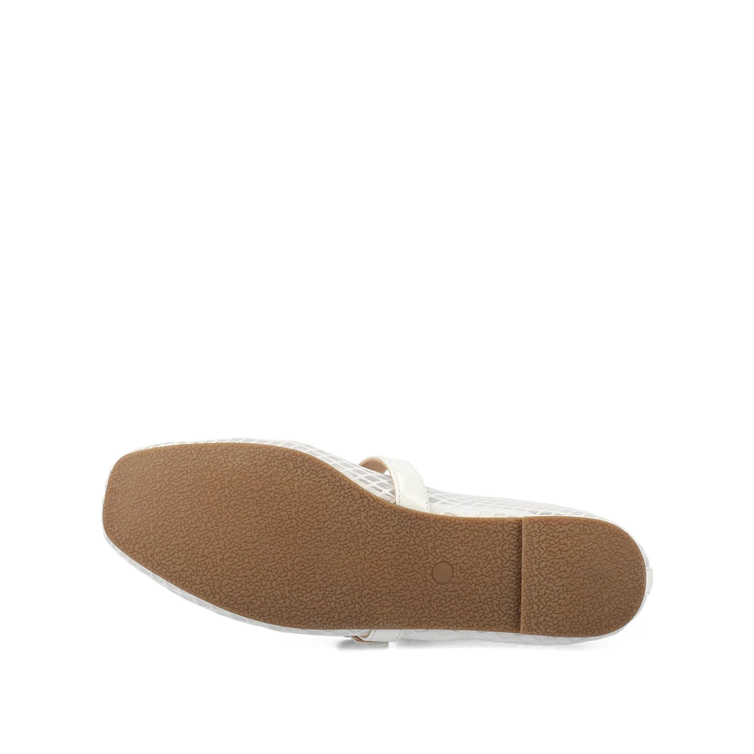 CASHA MARY JANE FLATS IN MESH - White Mesh - Image 5