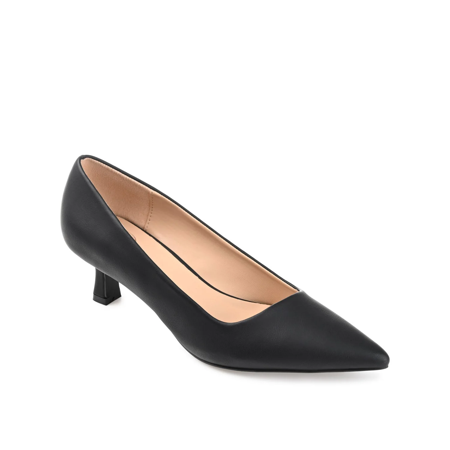 CELICA KITTEN HEELS IN VEGAN LEATHER - Black Patent - Image 2