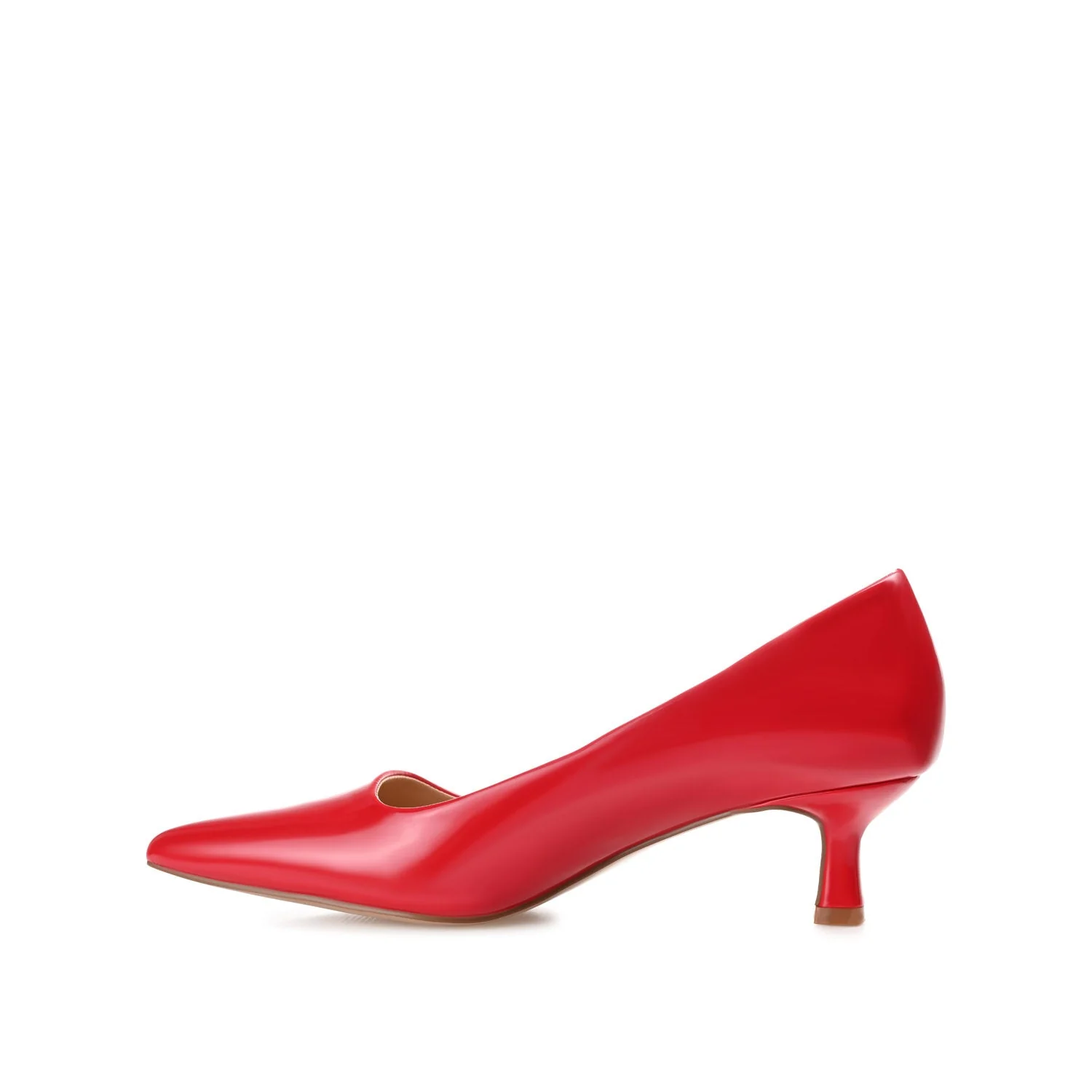 CELICA KITTEN HEELS IN VEGAN LEATHER - Red Patent - Image 3
