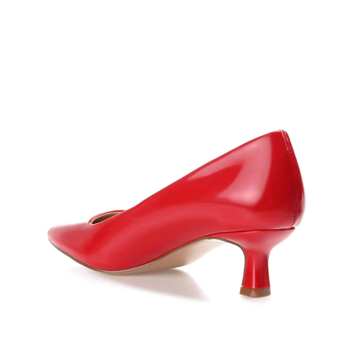 CELICA KITTEN HEELS IN VEGAN LEATHER - Red Patent - Image 4