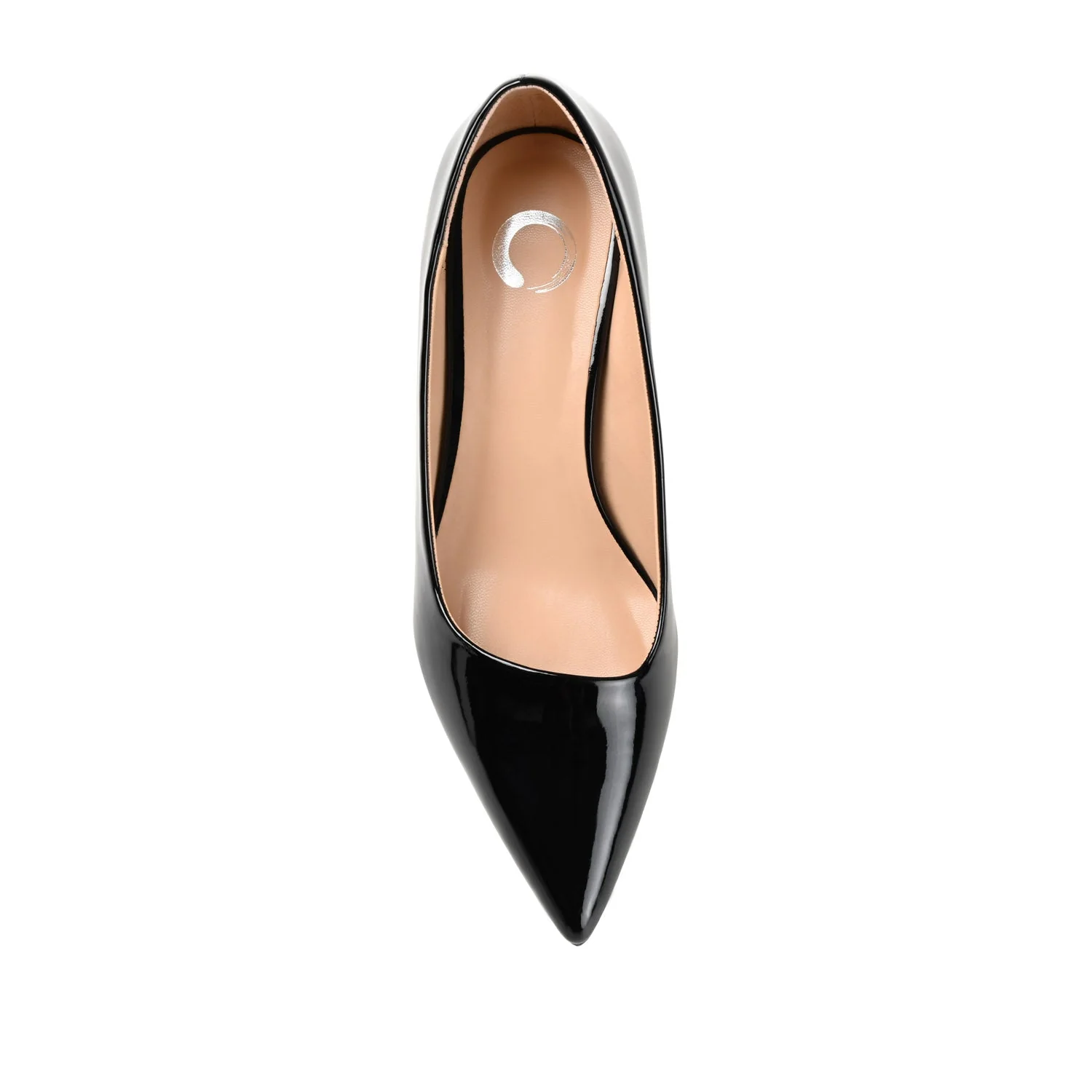 CELICA POINTED TOE KITTEN HEELS IN WIDE - Black Patent - Image 6