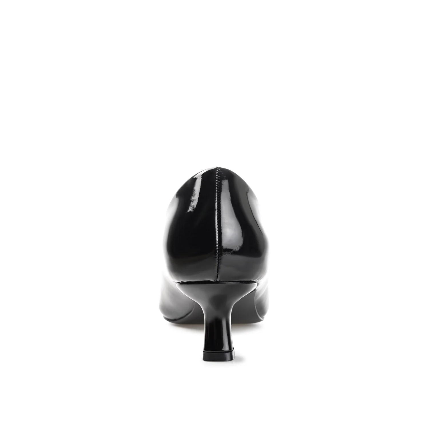 CELICA POINTED TOE KITTEN HEELS IN WIDE - Black Patent - Image 7