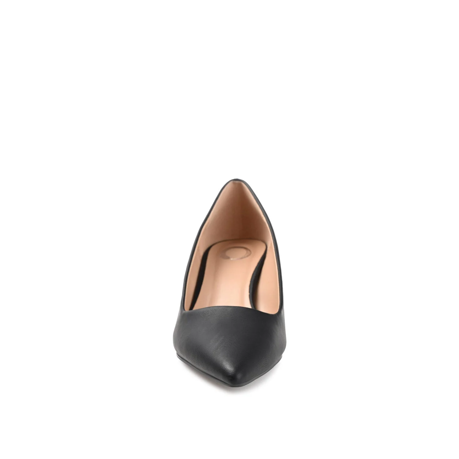 CELICA POINTED TOE KITTEN HEELS IN WIDE - Black PU - Image 4