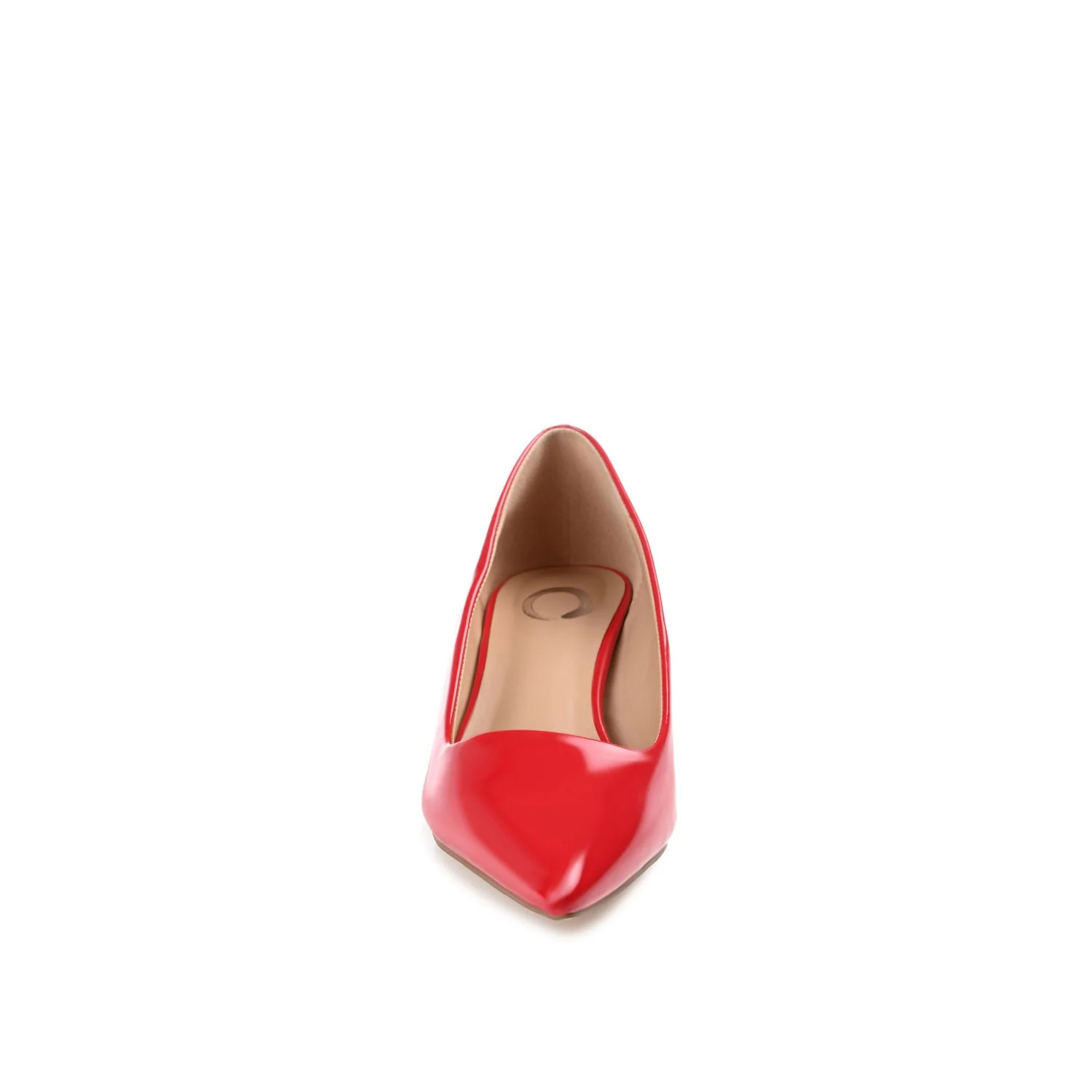 CELICA POINTED TOE KITTEN HEELS IN WIDE - Red Patent - Image 5